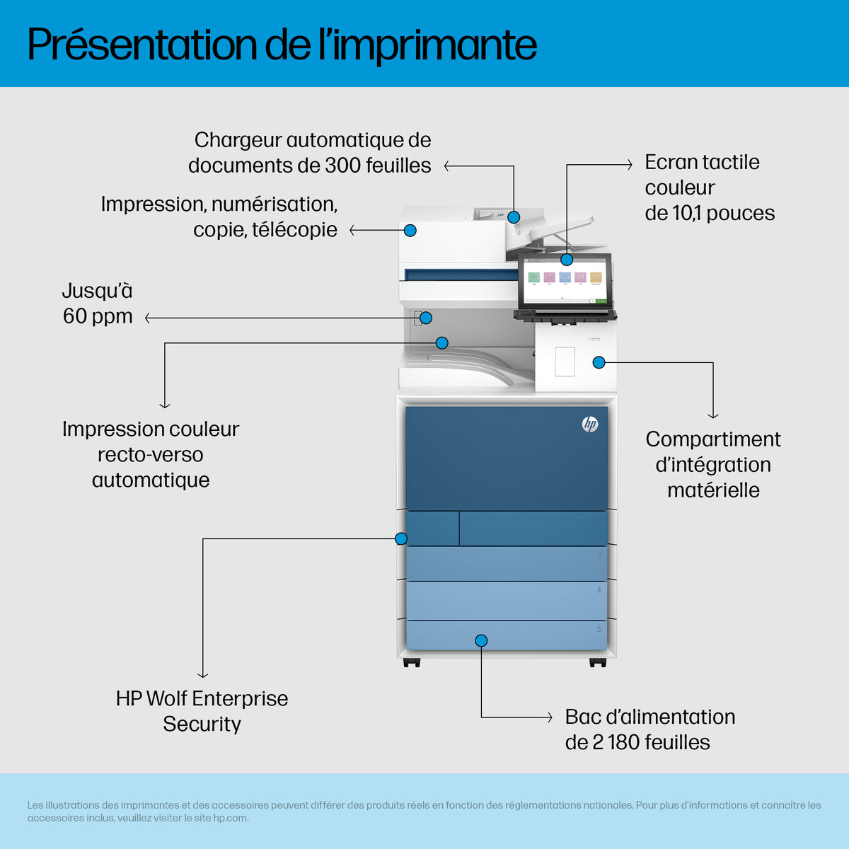 HP Clr LaserJet Ent Flw MFP 8801z Prntr