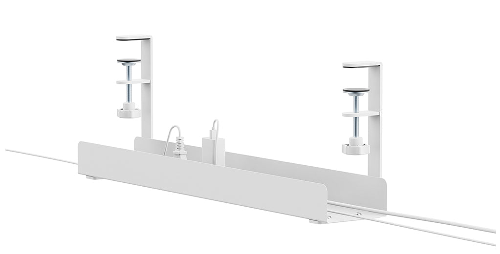 NEOMOUNTS Cable Management Tray max 5kg. clamp-on design universal white