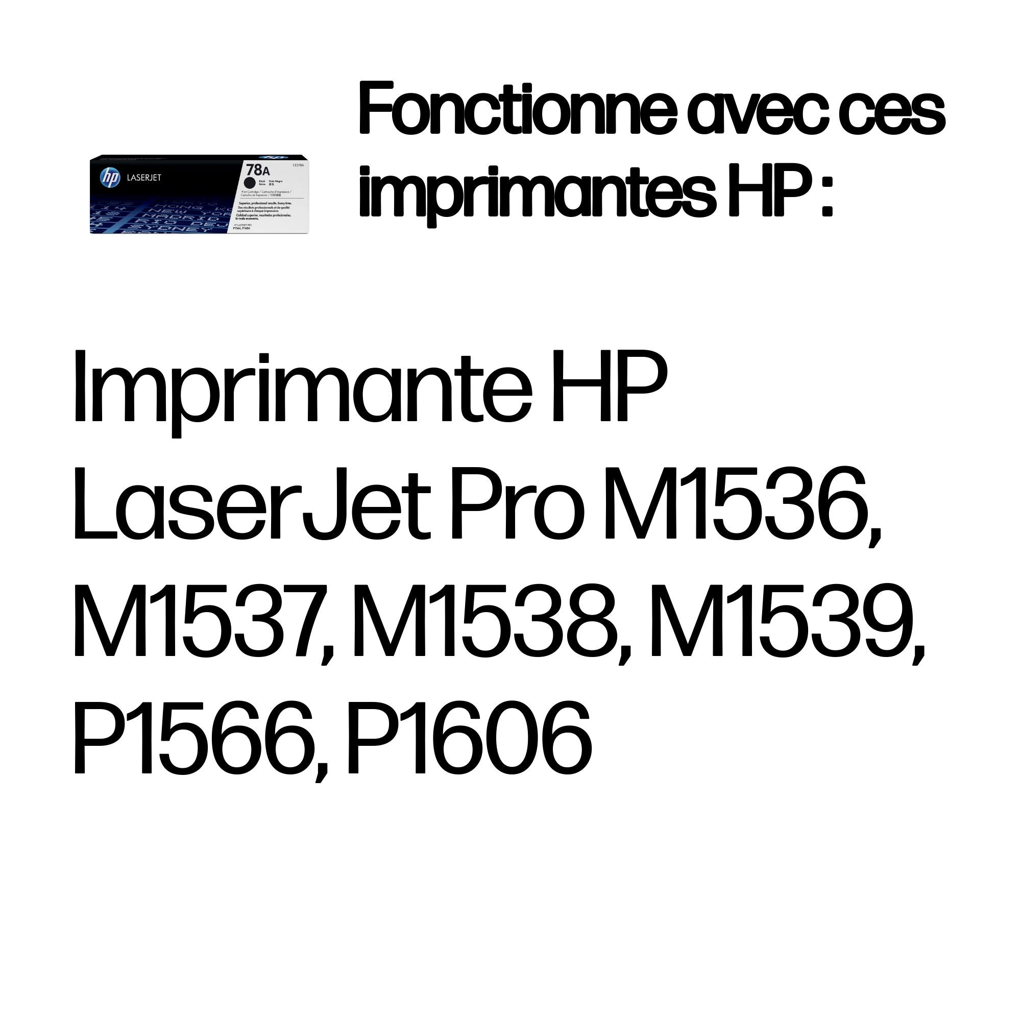 HP 78A original LaserJet Toner cartridge CE278A black standard capacity 2.100 pages 1-pack