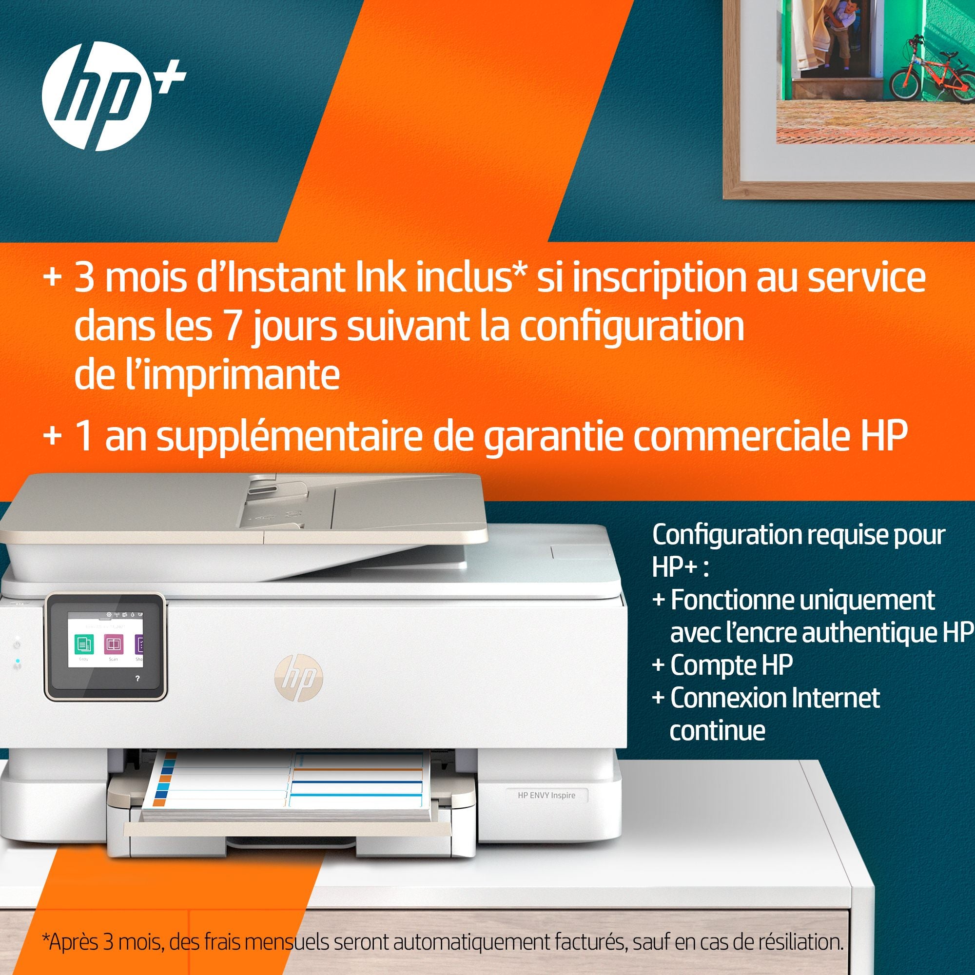 HP ENVY Imprimante tout-en-un HP Inspire 7920e, Couleur, Imprimante pour Maison et Bureau a domicile, Impression, copie, numérisation, Sans fil  HP+  Éligibilit