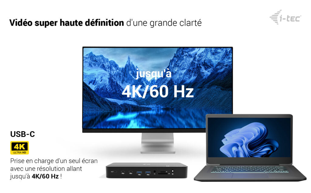 I-TEC TB5 Triple DisplayDS 2xTB5 1xDP 1x2.5GLAN 1xM.2 slot 1xAudio/Mic 2xUSB-C Gen2 2xUSB-A Gen2 2xUSB 2.0 SD+TF Cardreader PD 140W
