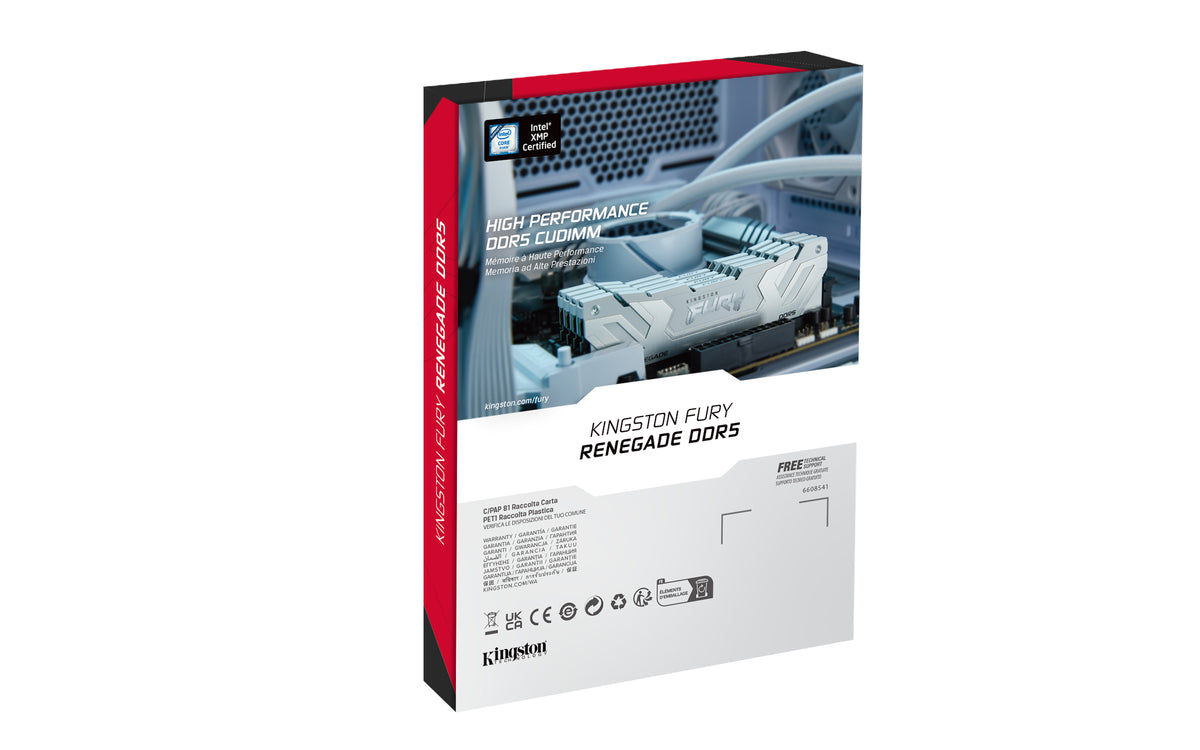 KINGSTON 48Go 8400MT/s DDR5 CL40 CUDIMM Kit of 2 FURY Renegade White XMP