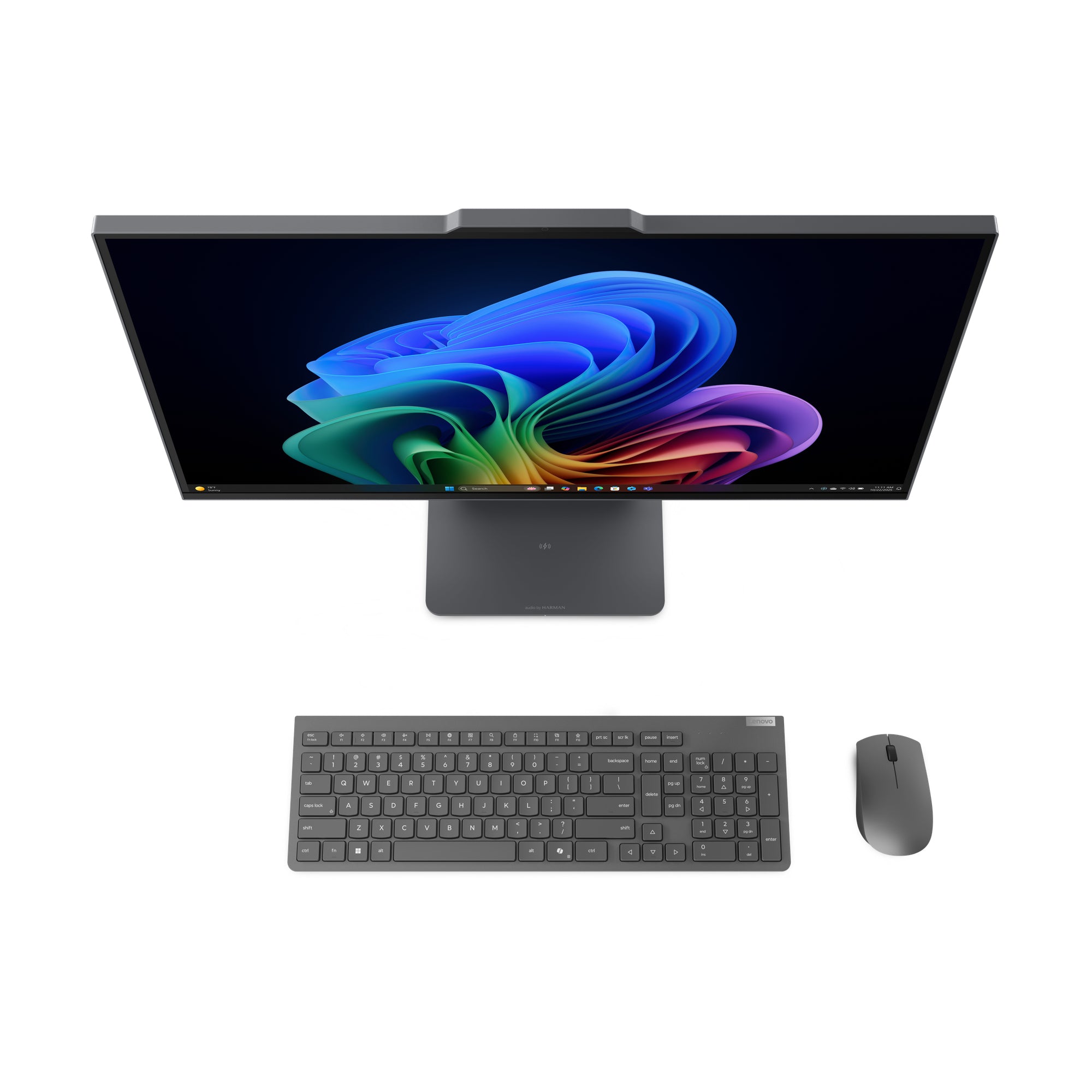 Lenovo IdeaCentre AIO 27ILL11 Intel Core Ultra 7 256V 68,6 cm (27") 1920 x 1080 pixels PC All-in-One 16 Go LPDDR5x-SDRAM 512 Go SSD Windows 11 Home Wi-Fi 6 (802.11ax) Gris