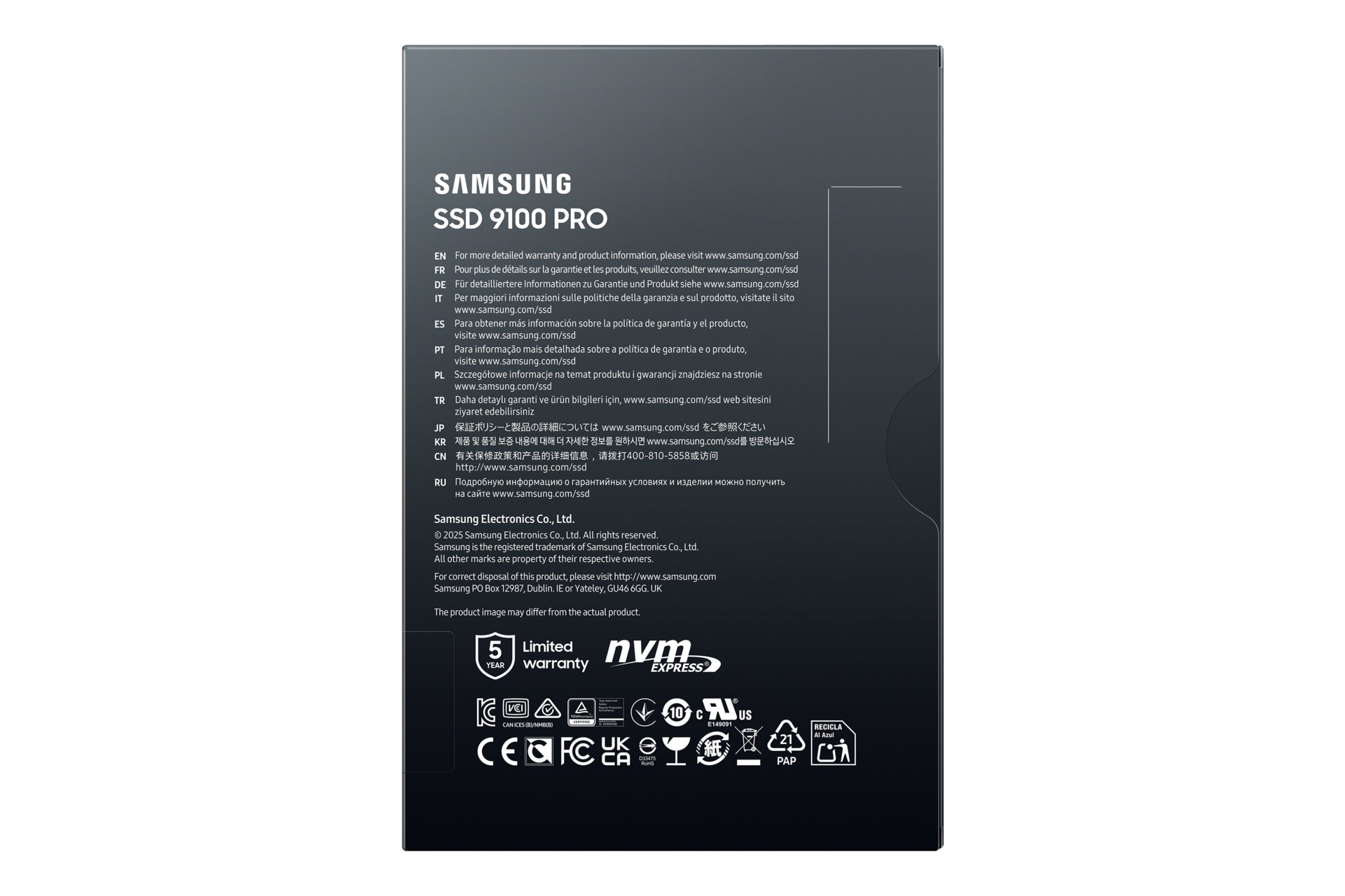 9100PRO 1TB SSD M.2 NVMe PCIe 5