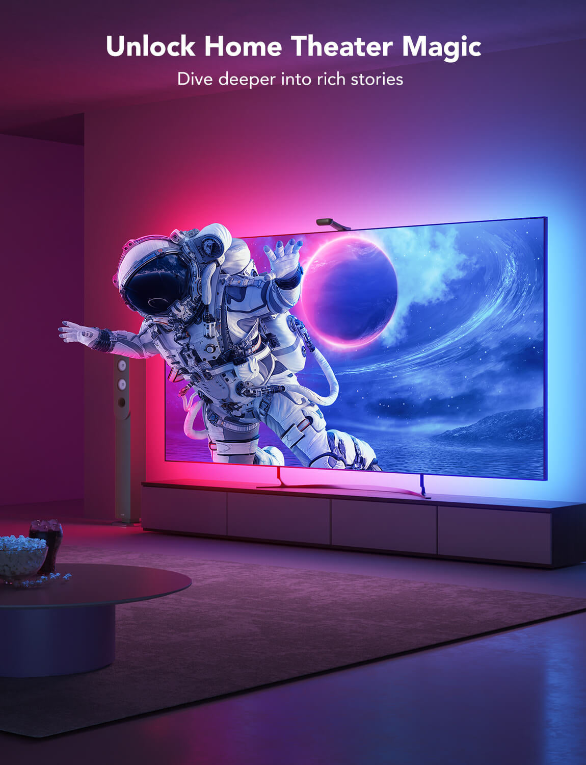 Govee H605C Envisual TV Backlight T2 | Bande LED | pour TV 75-85 pouces, RGBIC, Wi-Fi+Bluetooth