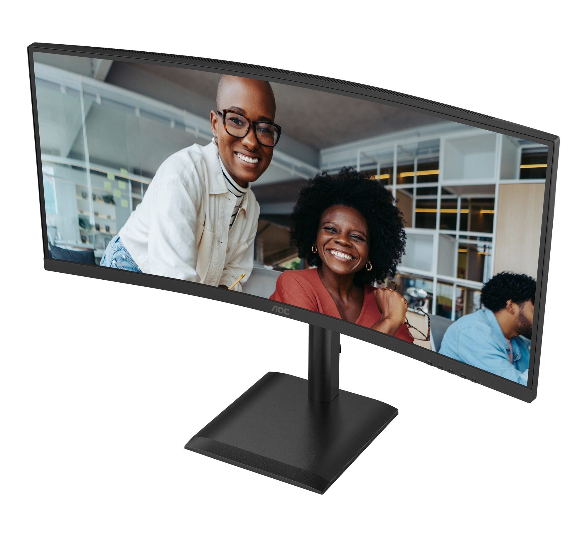 AOC CU34E4CV - Écran incurvé - 34i - 3440 x 1440 UWQHD 120 Hz - VA - 3500:1 - HDR10 - 4 ms - 2xHDMI DP USB-C -HP- GAR 5 ans