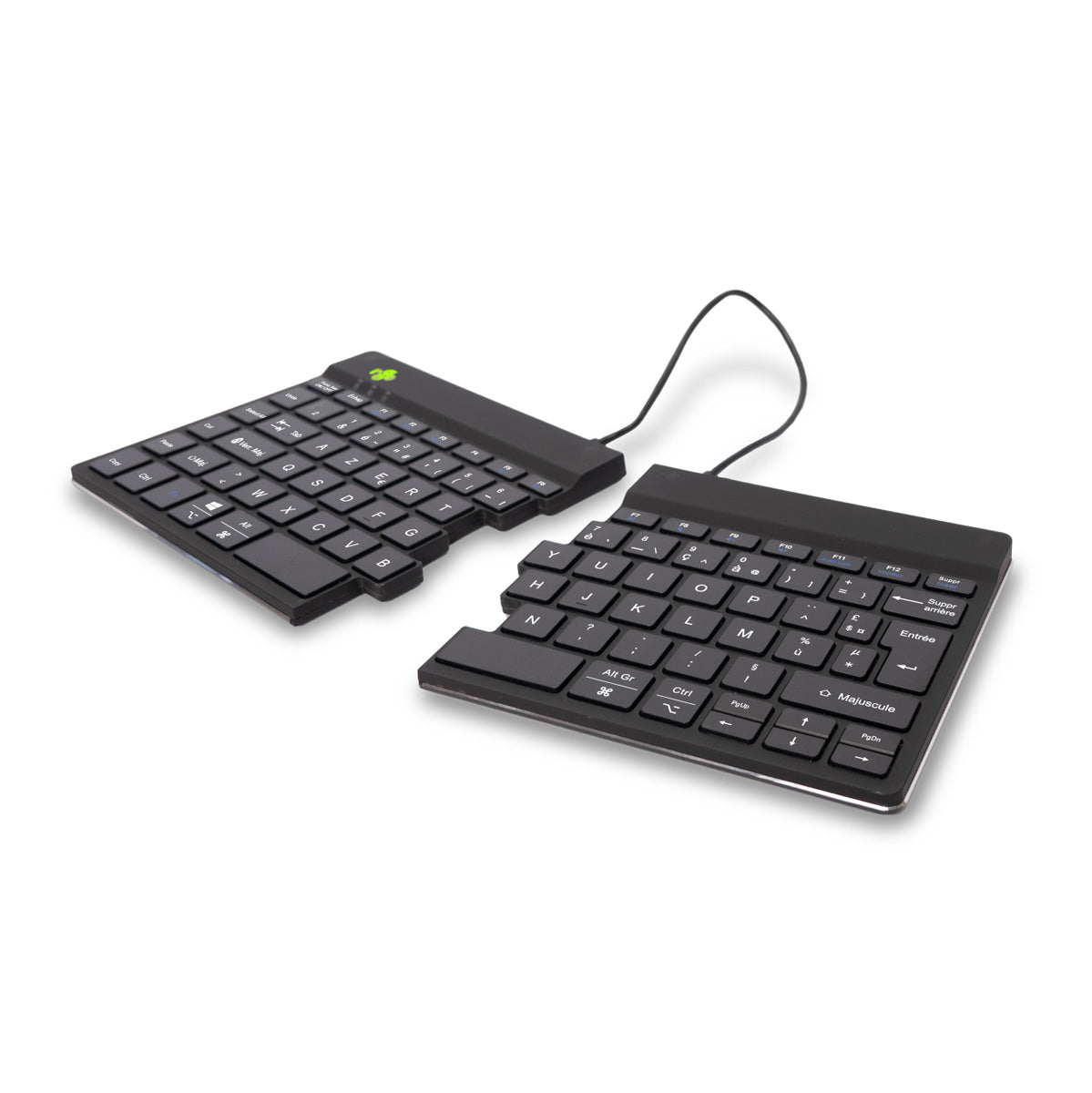R-GO TOOLS Clavier ergo Split Break, divisé, Bluetooth noir