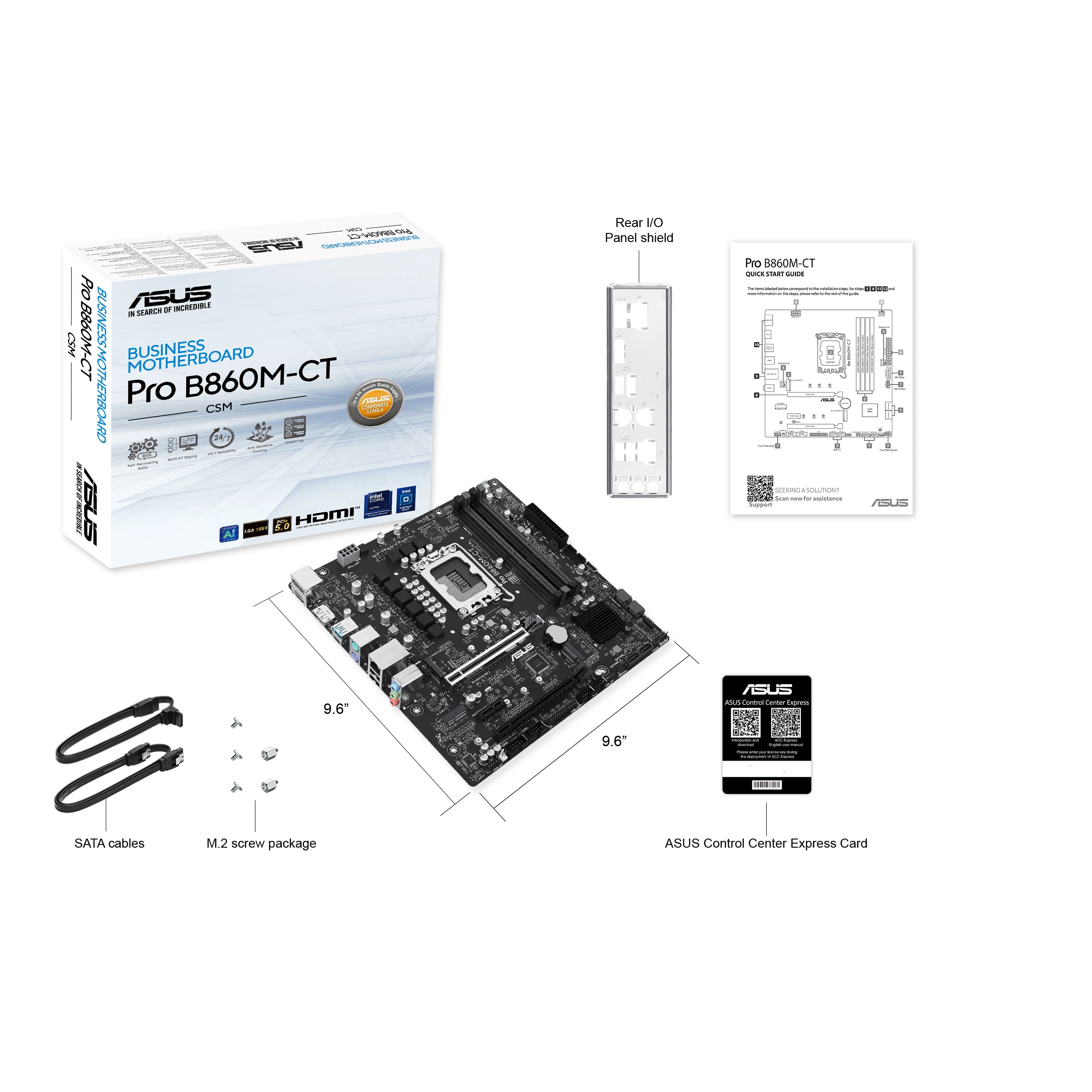 ASUS PRO B860M-CT-CSM LGA1851 4xDDR5 2xM.2 4xSATA