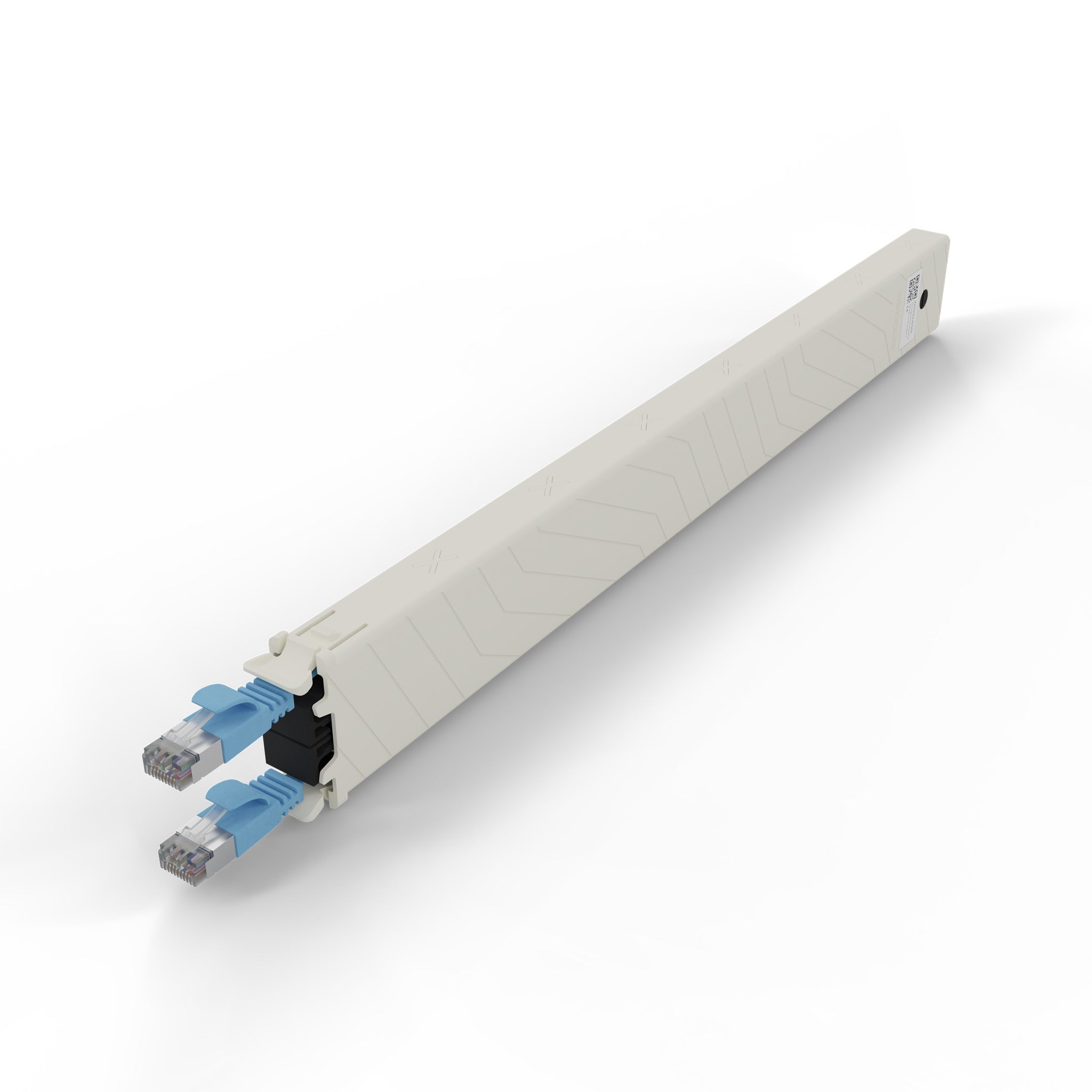 PATCHBOX ONE CASSETTE CAT6A STP BLEU 0,8 m 8U