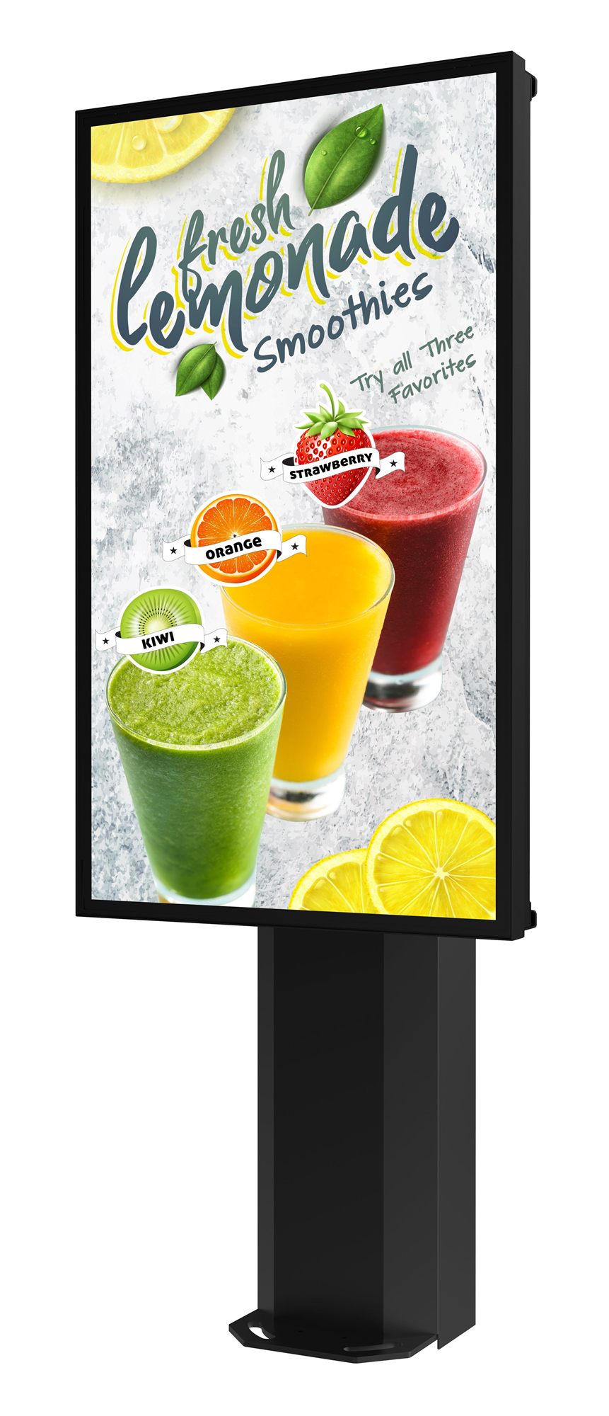 Peerless Portrait Digital Menu Board Kiosk for 1x 55XE4F