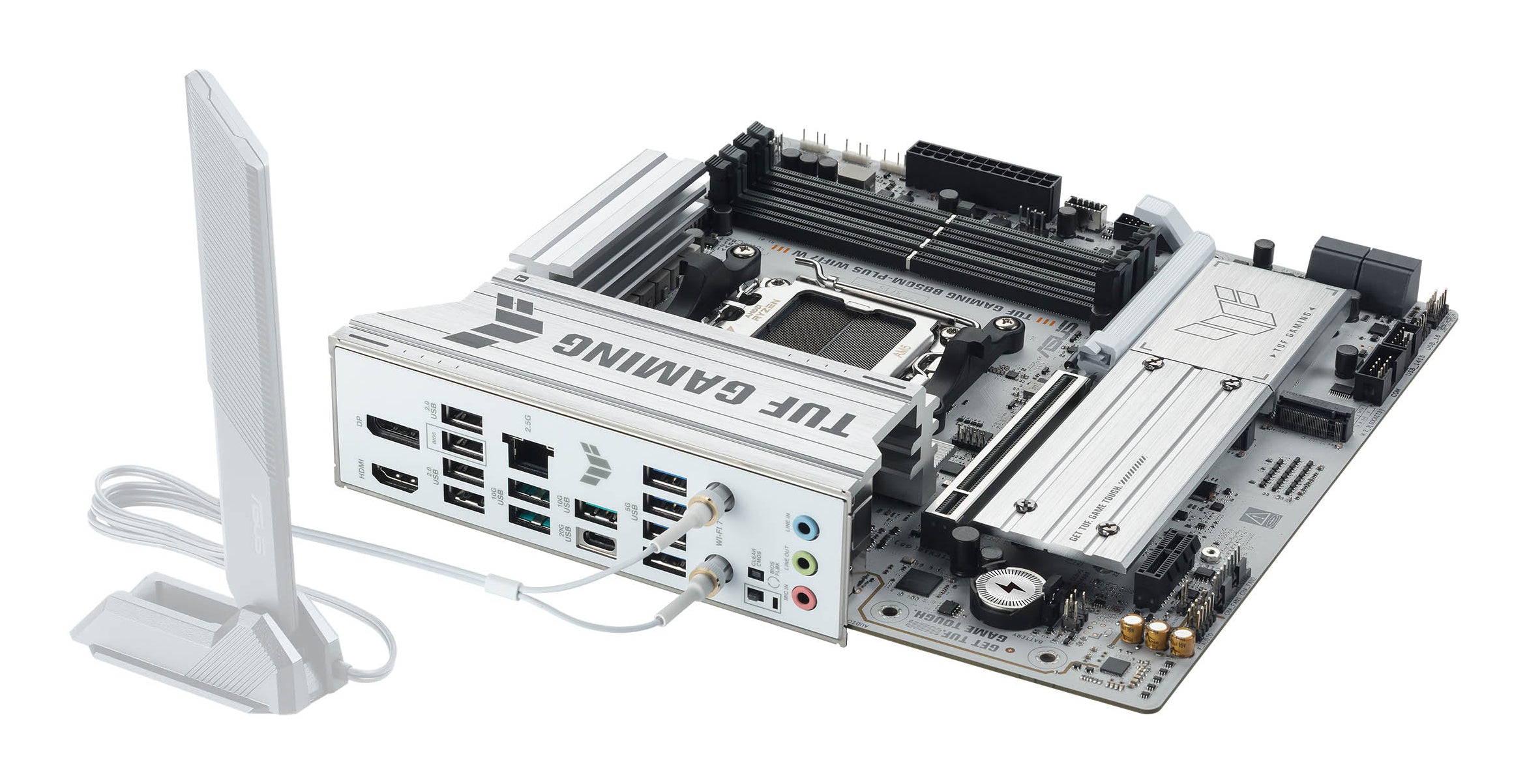 ASUS AMD TUF GAMING B850M-PLUS WIFI7 W Micro-ATX motherboard DDR5 PCIe 5.0 3xM.2 1xHDMI 1xDisplayPort