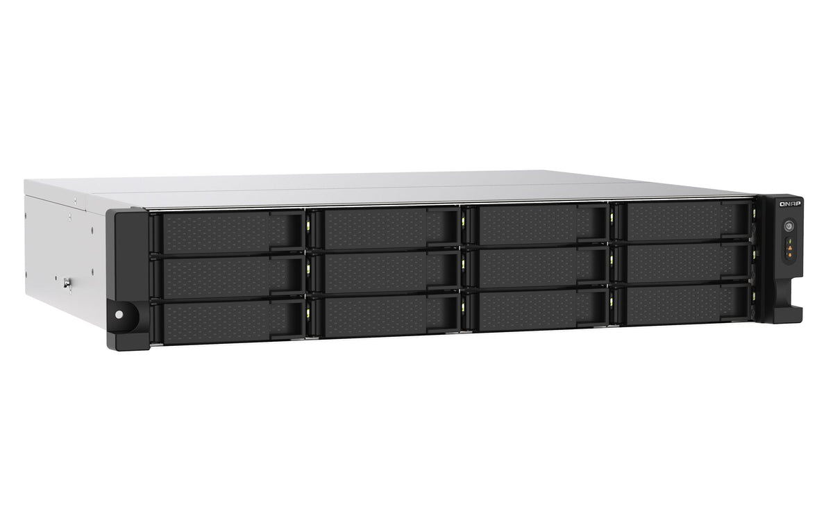 QNAP 12-bay rackmount NAS AMD RyzenV1000