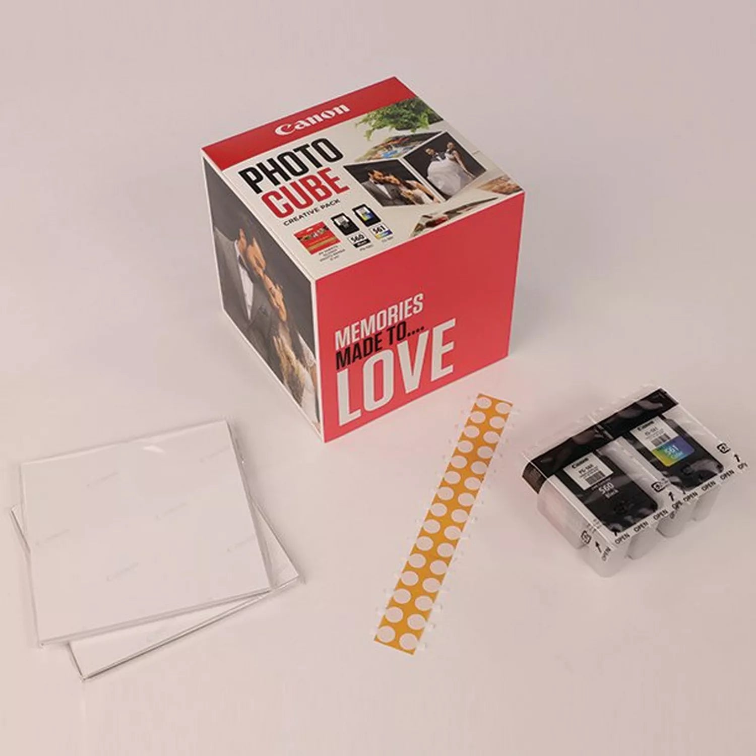 CANON PG-560/CL-561 Ink Cartridge Photo Cube Creative Pack White Pink