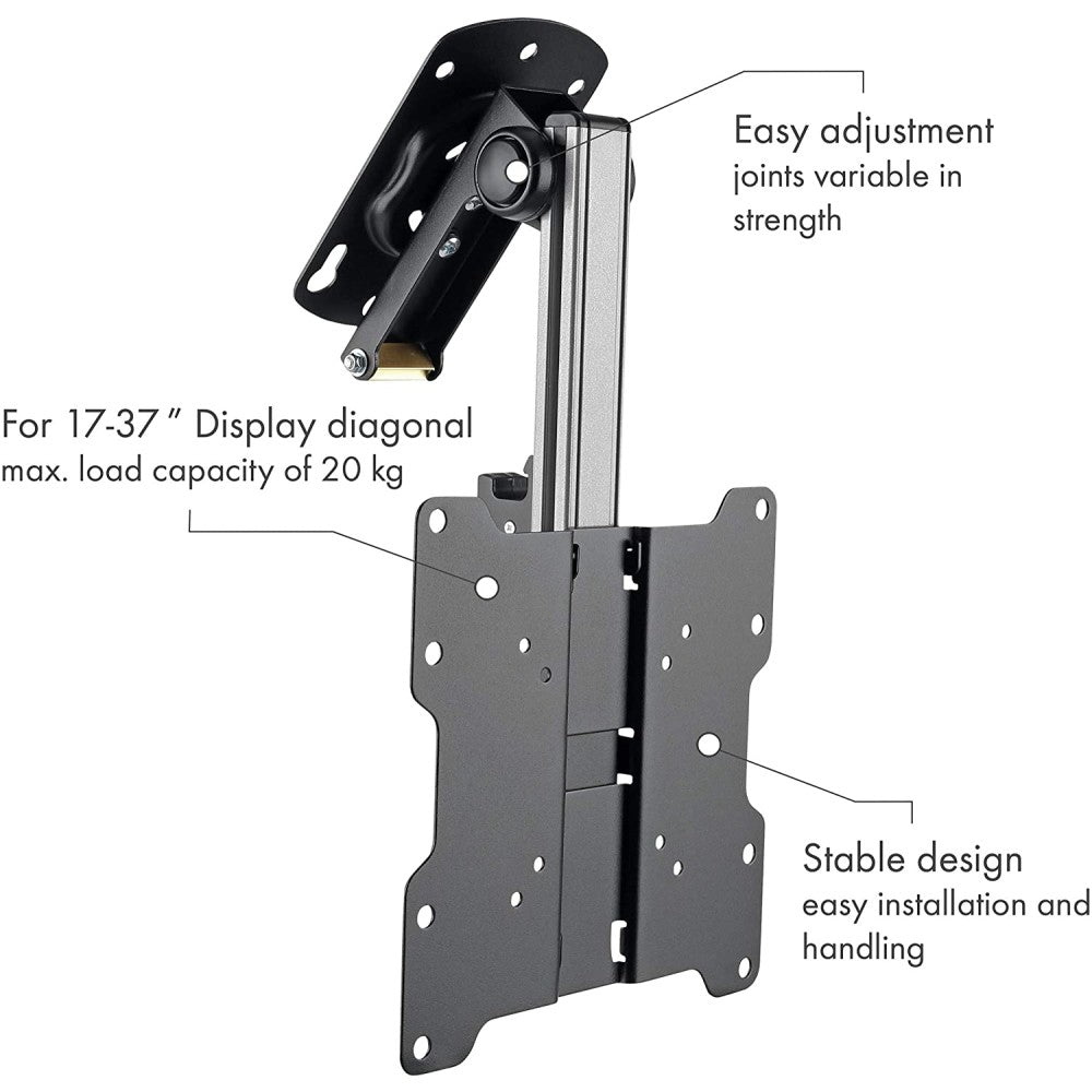 "Techly ICA-CPLB 222 Support de plafond pour TV 17-37"" LED/LCD 20kg pliable"