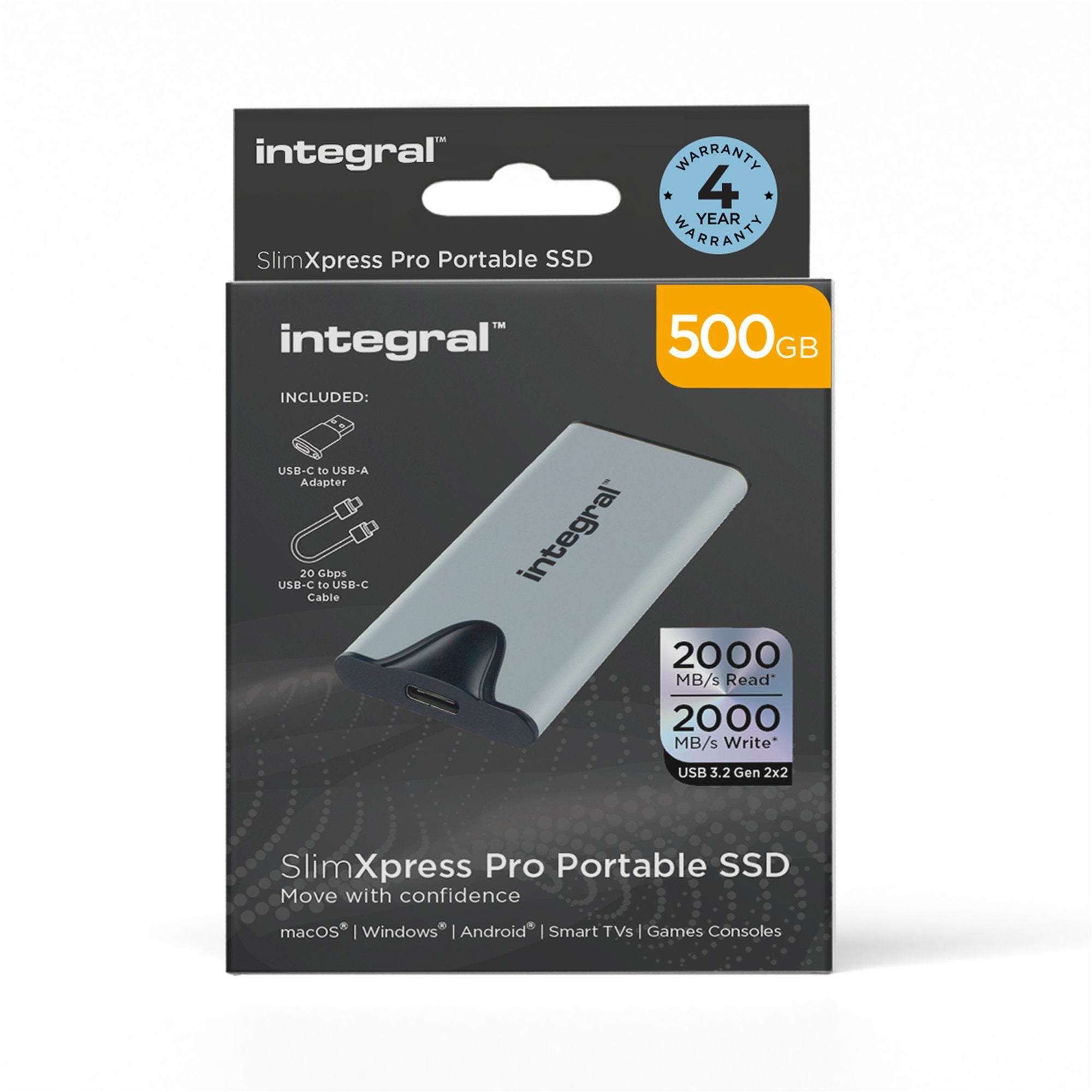 500GB SLIMXPRESS PRO PORTABLE SSD