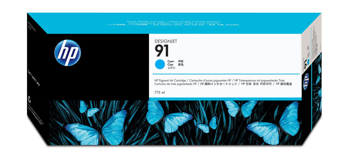 HP 91 Cyan Ink Cart/Vivera Ink
