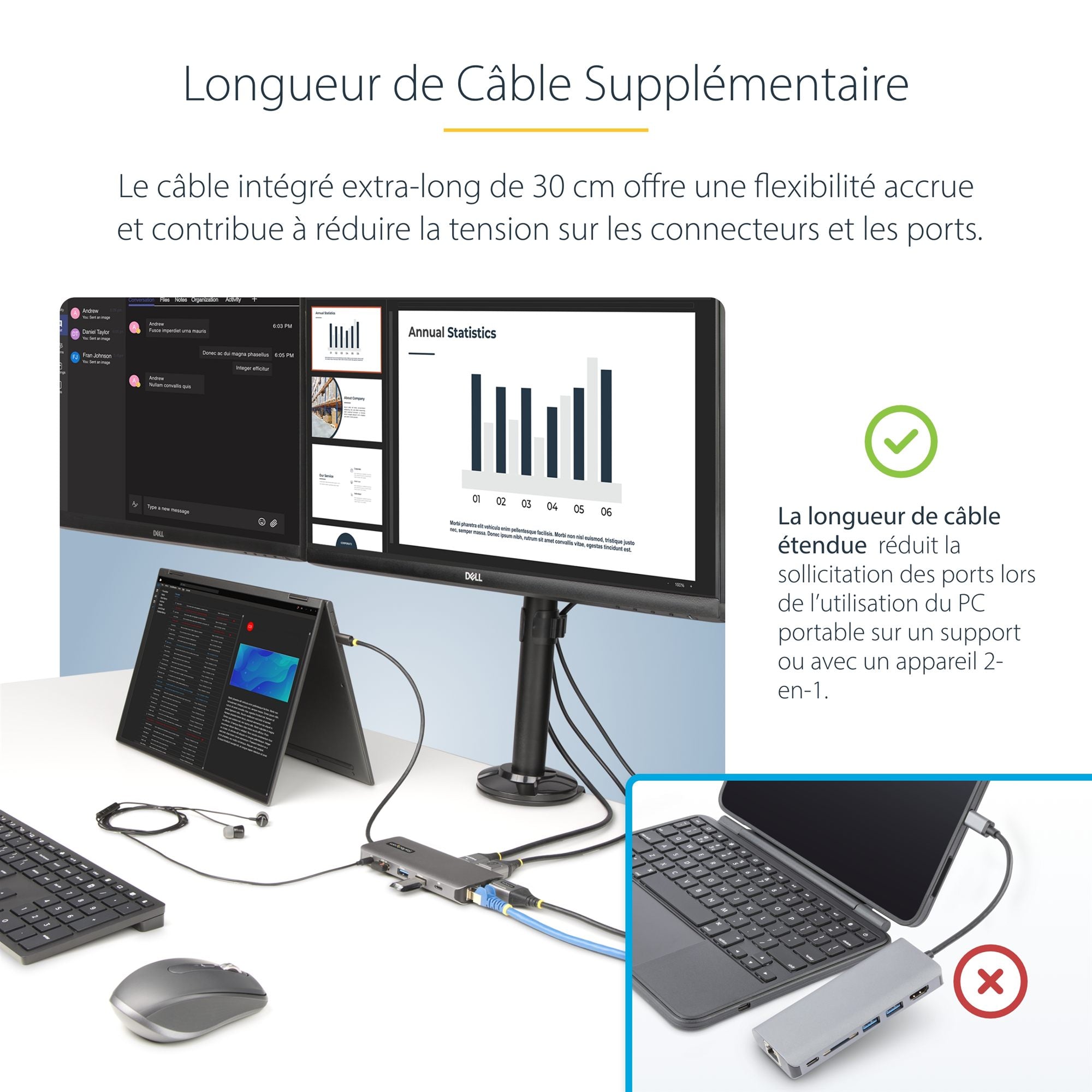 USB-C Triple-Monitor Multiport Adapter