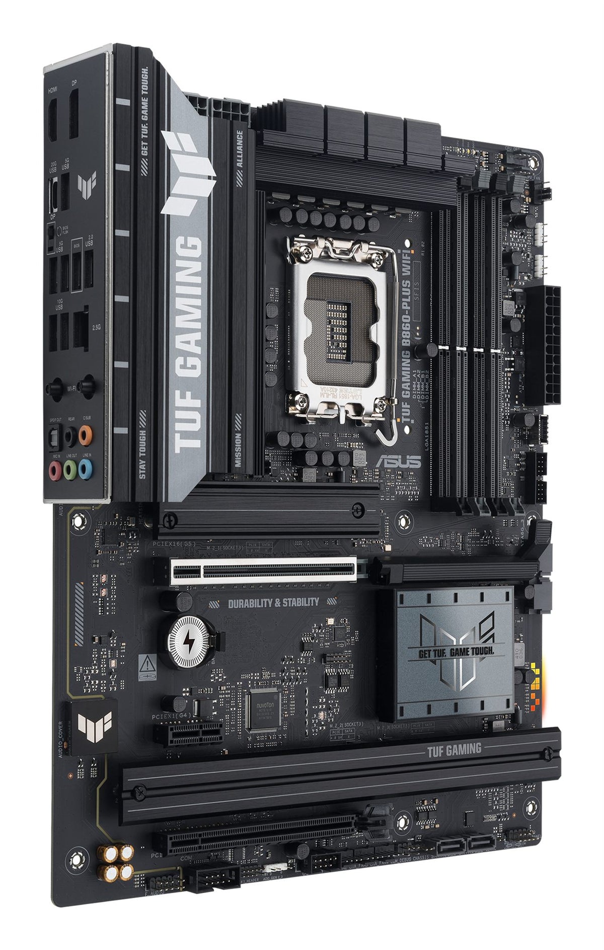 ASUS TUF GAMING B860-PLUS WIFI LGA1851 DDR5 ATX MB DDR5 1xHDMI 1xDP 3xM.2 4xSATA