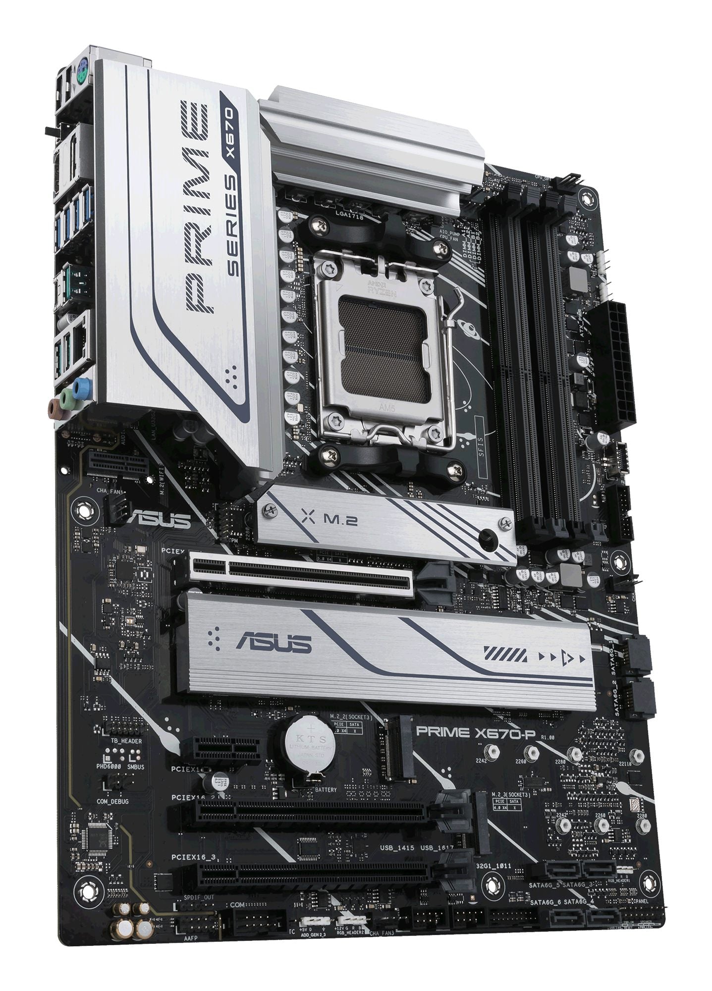 ASUS PRIME X670-P-CSM AM5 4xDIMM DDR5 USB 3.2 GEN 2X2 AURA 3xSATA 3xM.2 1xHDMI 1xDP MB