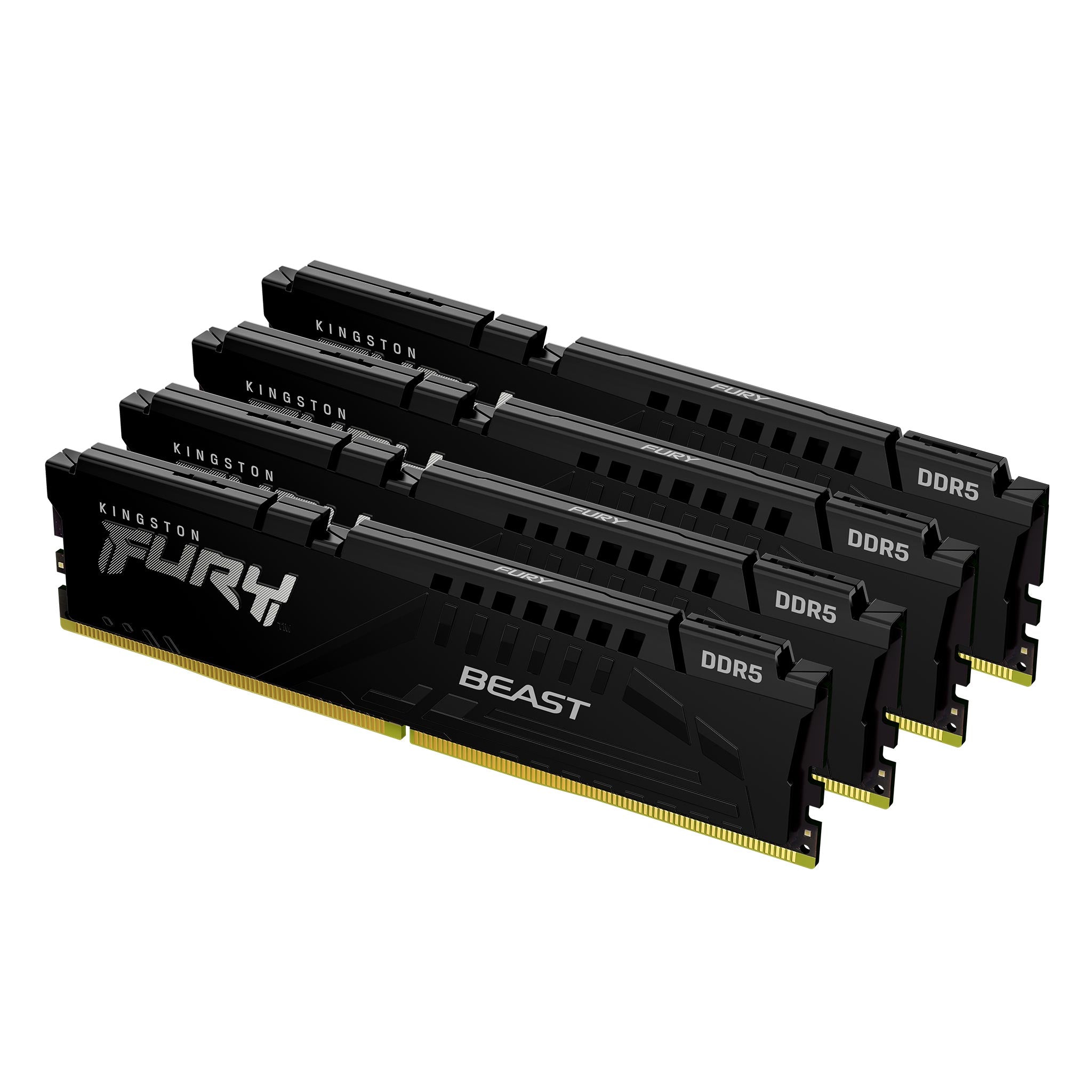 KINGSTON FURY Beast 128Go 5200MT/s DDR5 CL40 DIMM Kit of 4 Black XMP