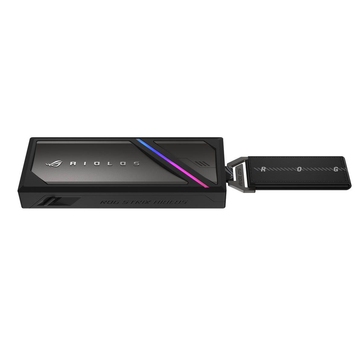 ASUS ROG Strix Aiolos M.2 NVMe SSD Enclosure USB 3.2 GEN2 Type-C 20Gbps Aura Sync RGB