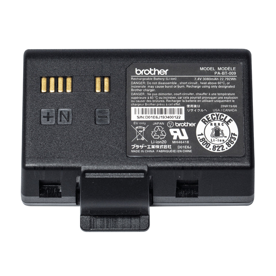 BROTHER PABT009 Rechargeable Li-ion battery RJ-3035B/3055WB