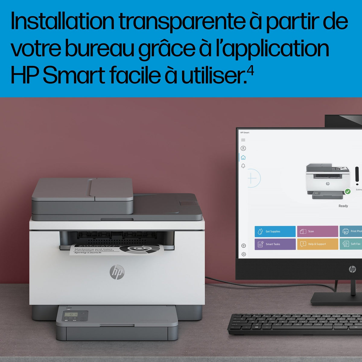 HP LaserJet Imprimante multifonction M234sdn , Noir et blanc, Imprimante pour Petit bureau, Impression, copie, numérisation, Numérisation vers e-mail  Numériser
