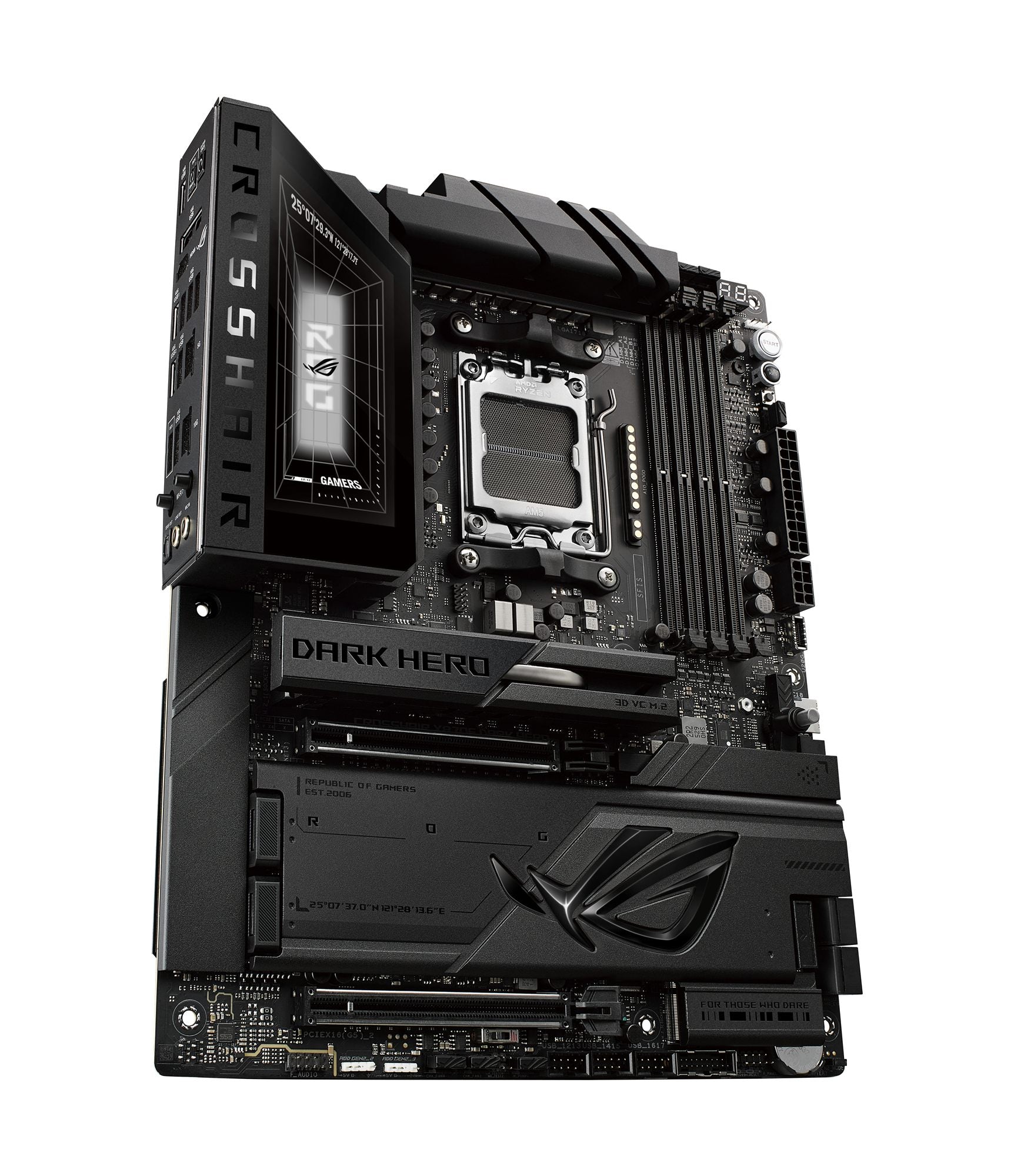 ASUS ROG CROSSHAIR X870E DARK HERO AM5 DDR5 ATX motherboard 2xPCIe 5.0 5xM.2 1xHDMI