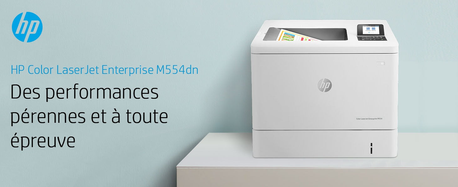 HP Color LaserJet Enterprise M554dn produit neuf emballage abimé A4 color laser USB 33ppm (P)