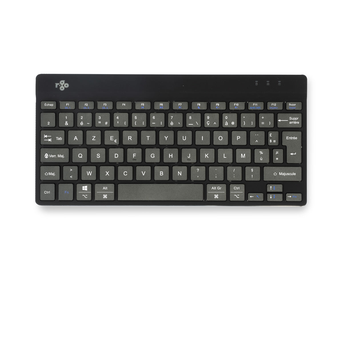 R-GO TOOLS Clavier ergonomique Compact Break, Bluetooth noir