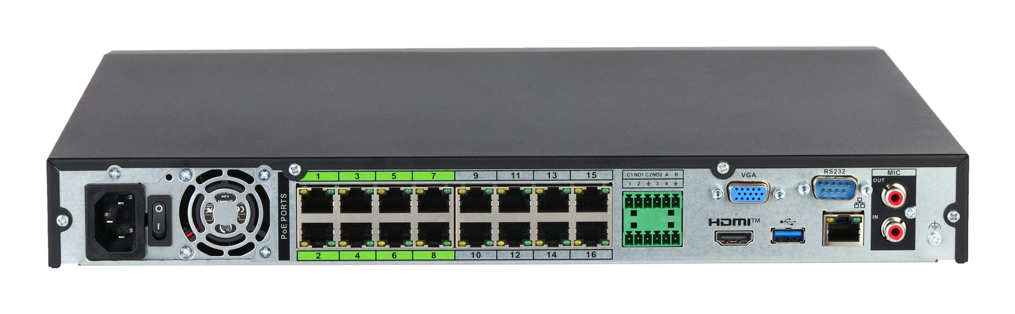 Dahua NVR5216-16P-EI2 Enregistreur IP 16 Canaux 16 PoE WizSense