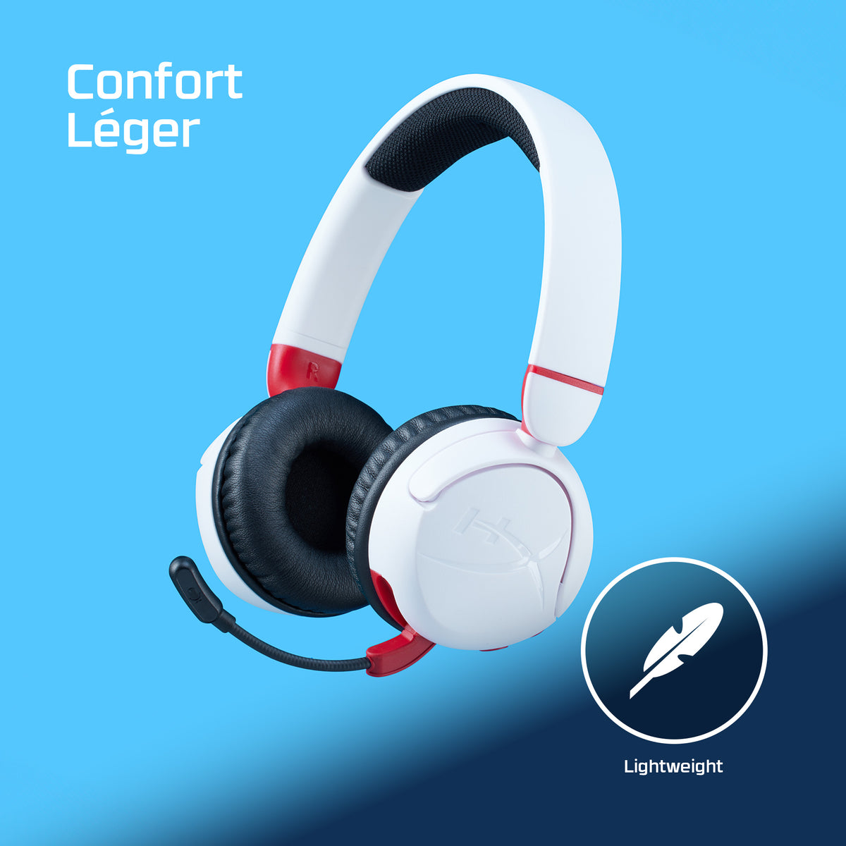 Casque sans fil HyperX Cloud Mini avec microphone, blanc