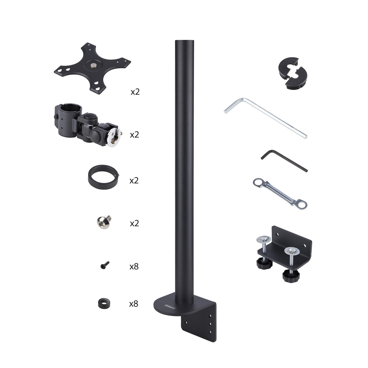 Desk Mount Dual Vertical Monitor