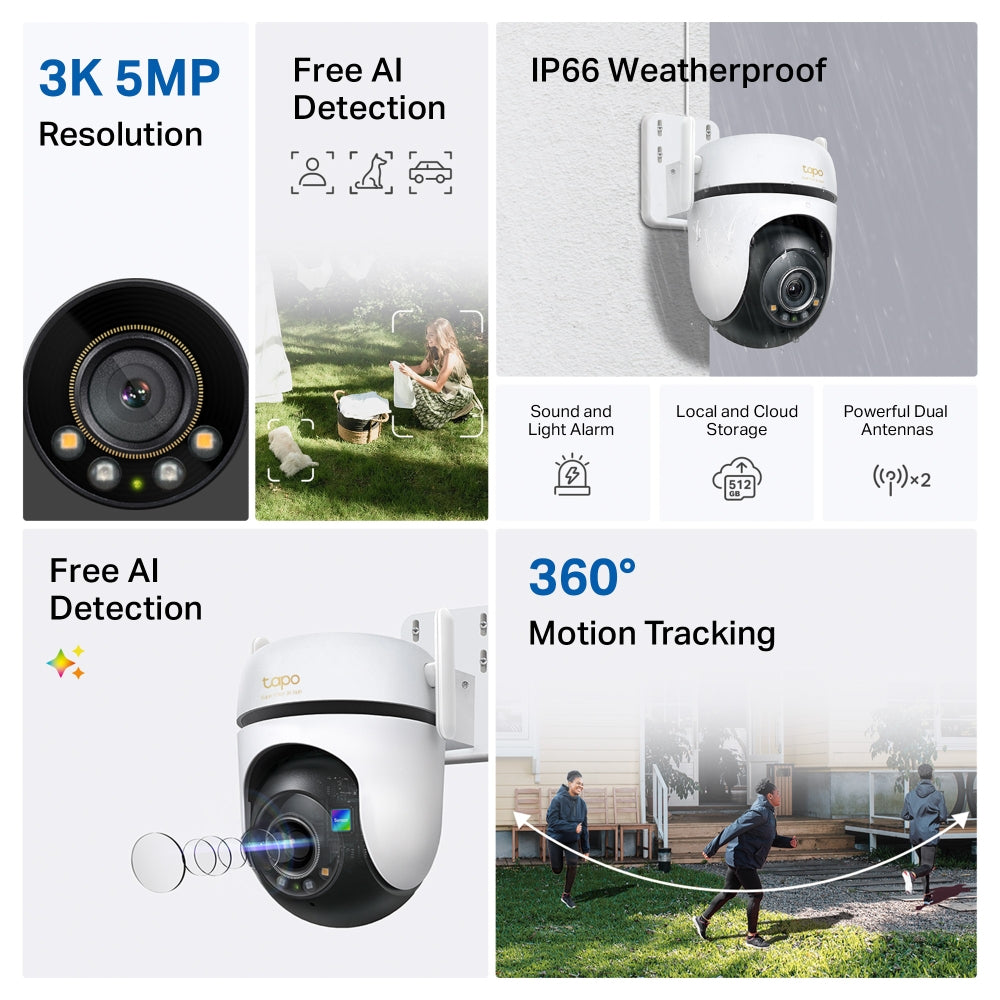 TP-LINK Outdoor Pan/Tilt Security Wi-Fi Camera