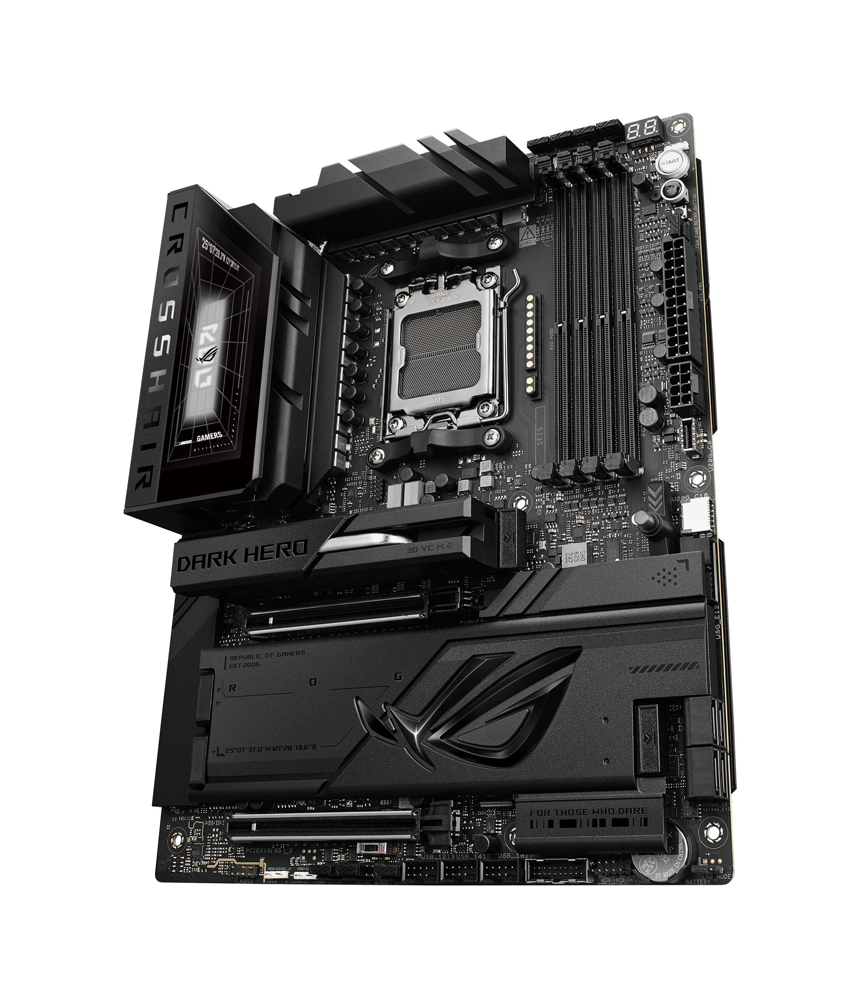 ASUS ROG CROSSHAIR X870E DARK HERO AM5 DDR5 ATX motherboard 2xPCIe 5.0 5xM.2 1xHDMI