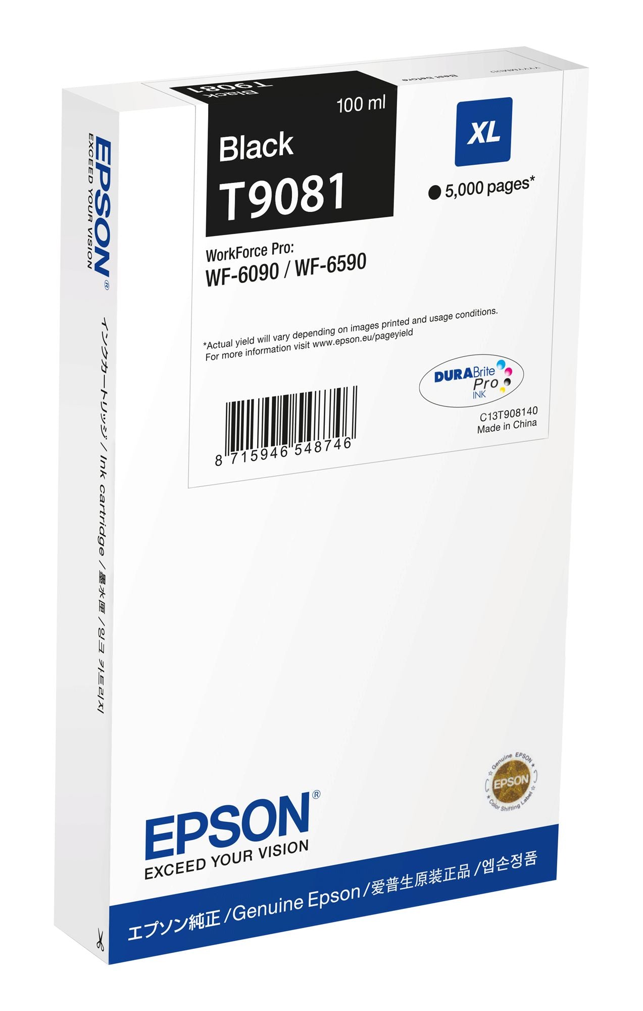 EPSON 6LB WF-6xxx Ink Cartridge Black XL