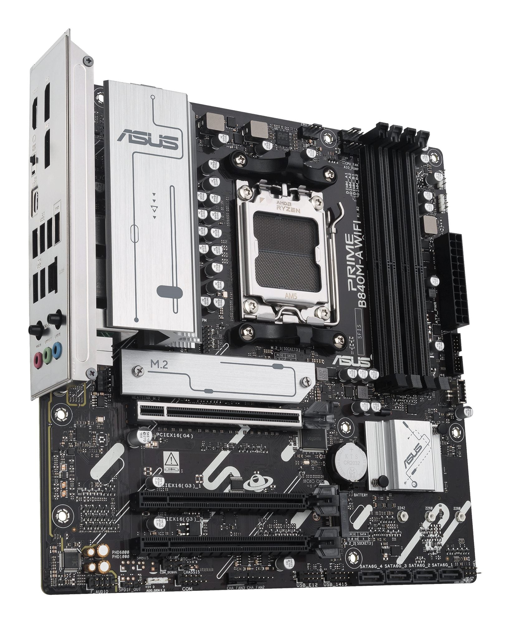 ASUS PRIME B840M-A WIFI AM5 DDR5 micro ATX MB 1xHDMI 2xDP 3xM.2 4xSATA