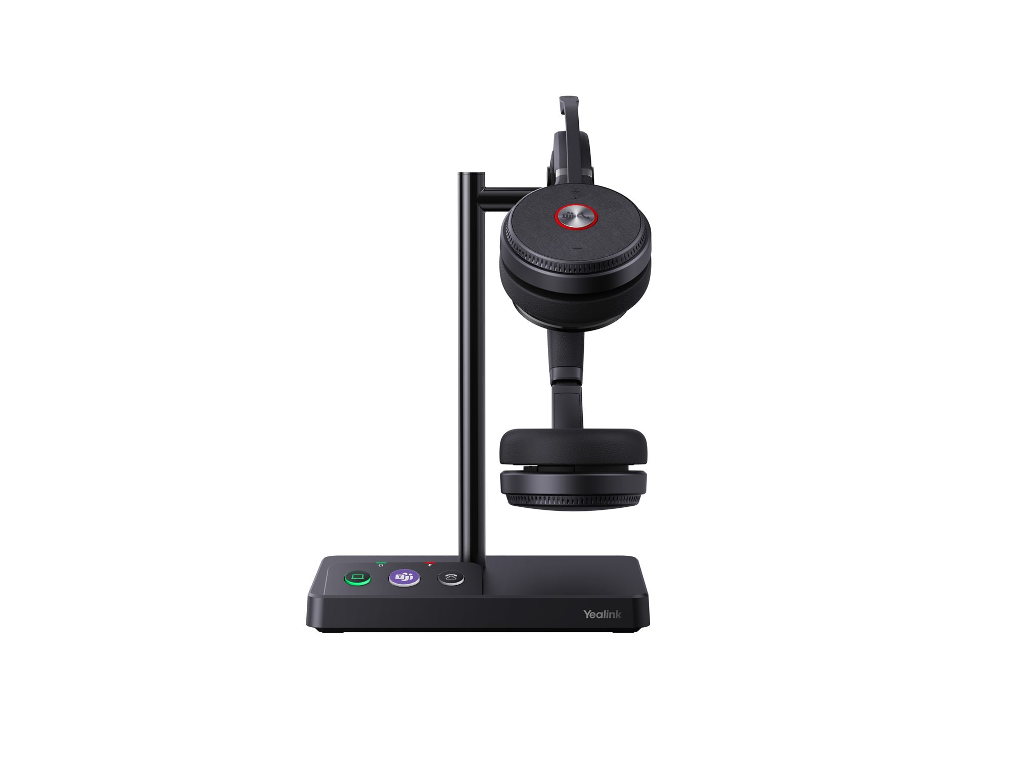 Yealink WH62 Dual Teams Sans fil Arceau Bureau/Centre d'appels Micro-USB Socle de chargement Noir