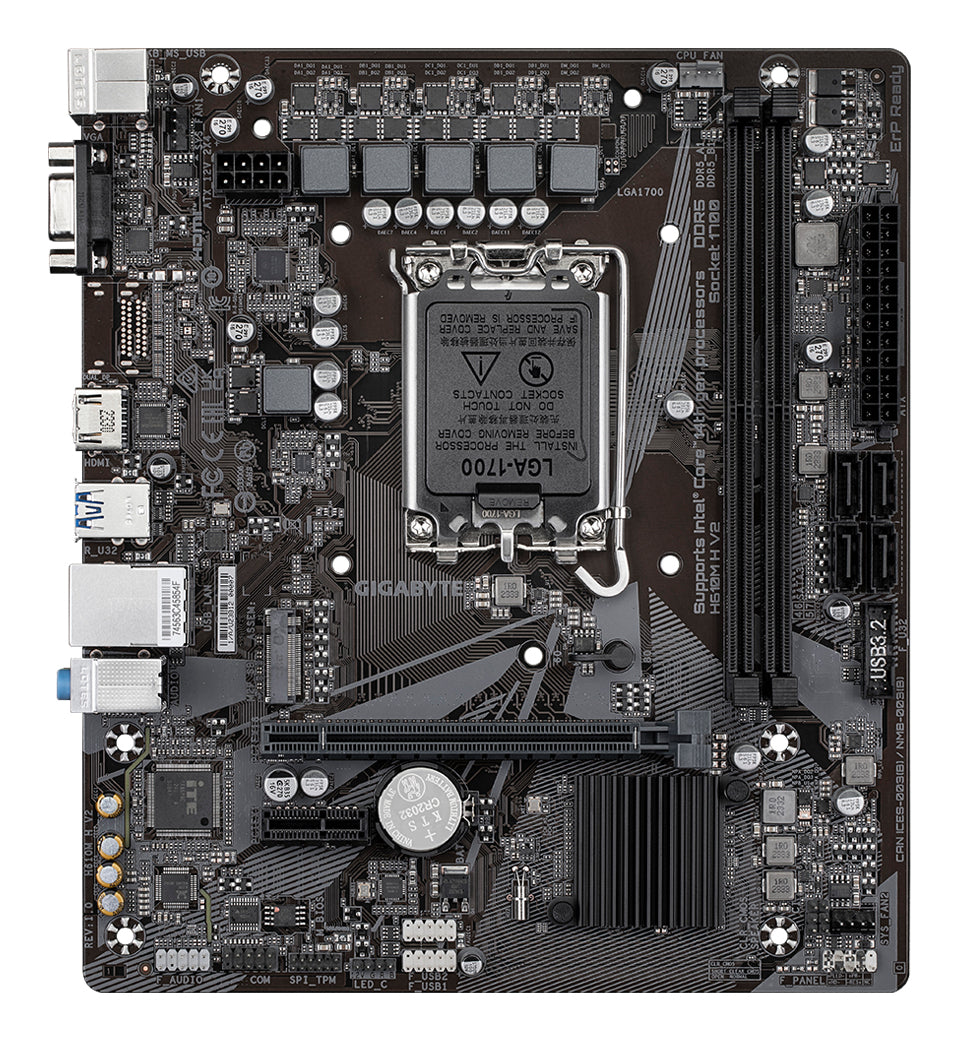 GIGABYTE H610M H V2 carte mere Intel H610 Express LGA 1700 micro ATX