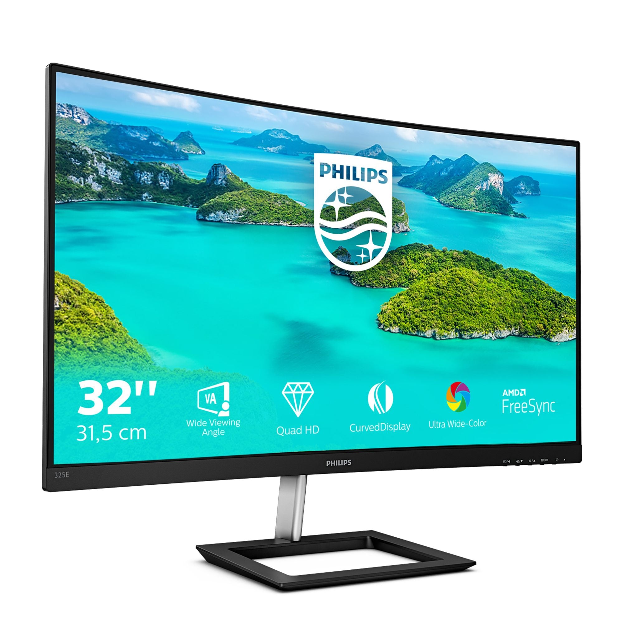 PHILIPS 325E1C/00 - 31.5pcs - INCURVE - QHD - MVA - VGA - HDMI - DP -AUDIO