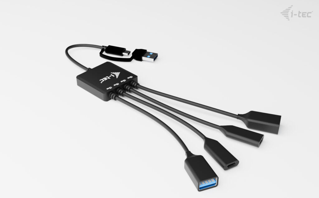 I-TEC USB-C/USB-A Cable HUB 4 port 2x USB-C 3.2 Gen 1 2x USB-A 3.2 Gen 1