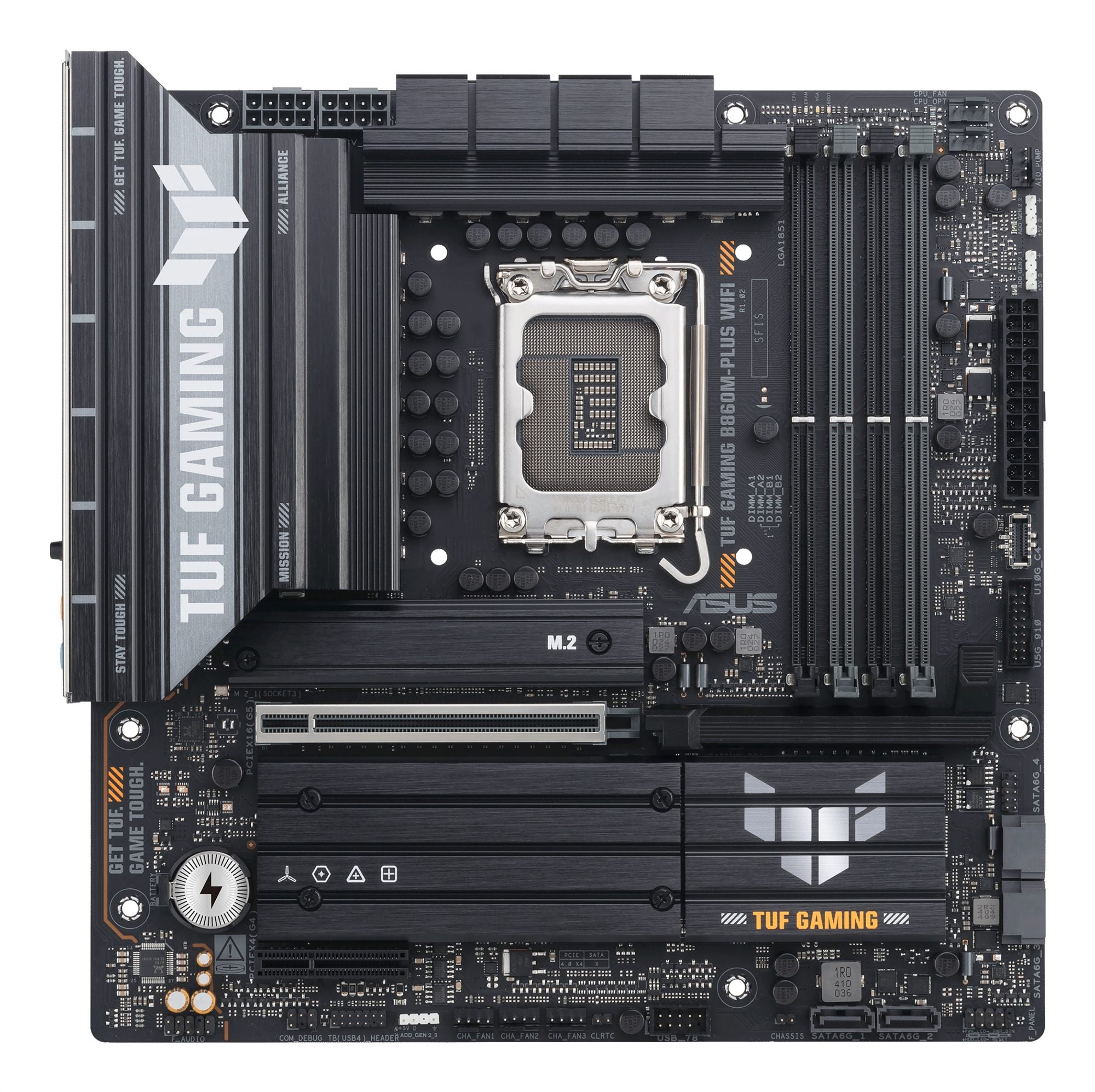 ASUS TUF GAMING B860M-PLUS WIFI LGA1851 DDR5 micro ATX MB DDR5 1xHDMI 1xDP 3xM.2 4xSATA