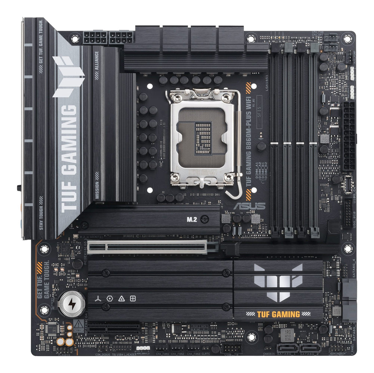 ASUS TUF GAMING B860M-PLUS WIFI LGA1851 DDR5 micro ATX MB DDR5 1xHDMI 1xDP 3xM.2 4xSATA