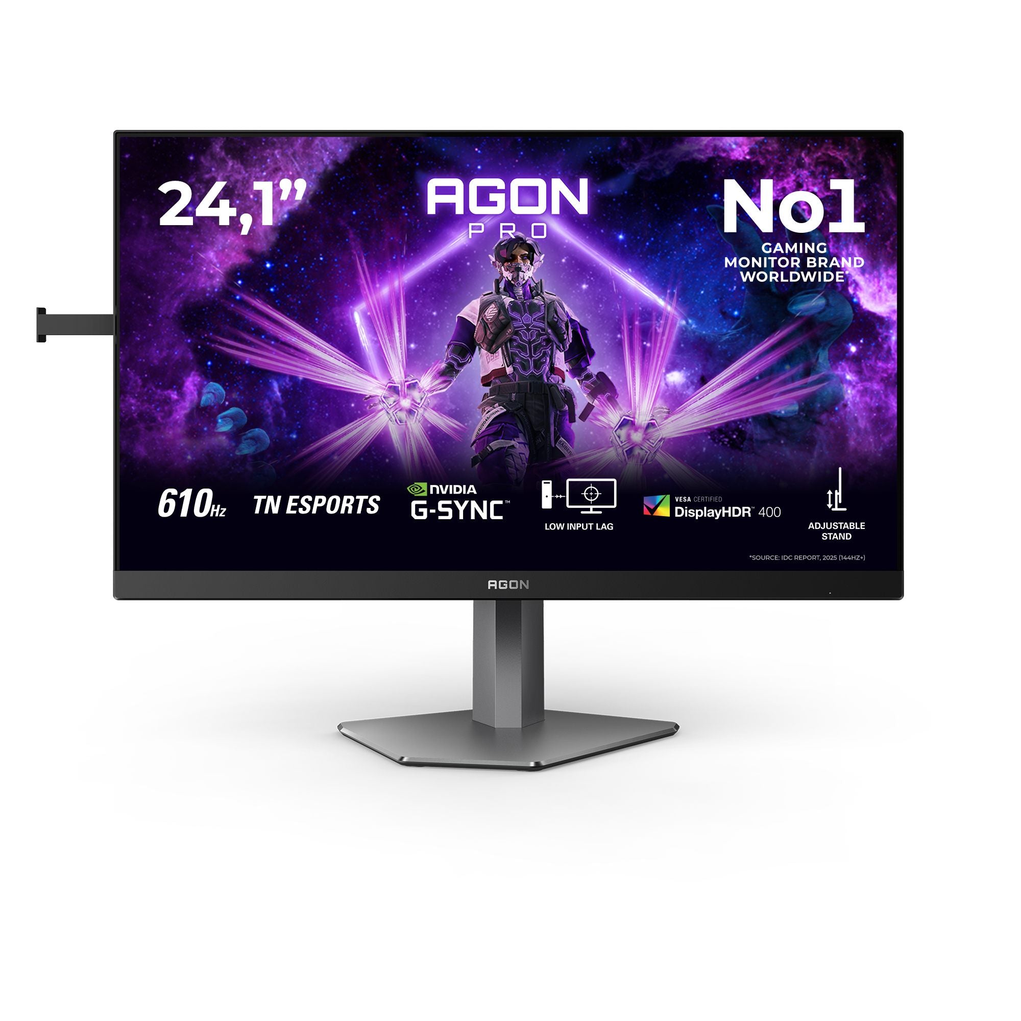 AOC AG246FK6 24.1p FHD Fast TN 610Hz 0.5ms 500cd/m2 HDMI2.1 DP USB 3.2 HUB USB PIVOT