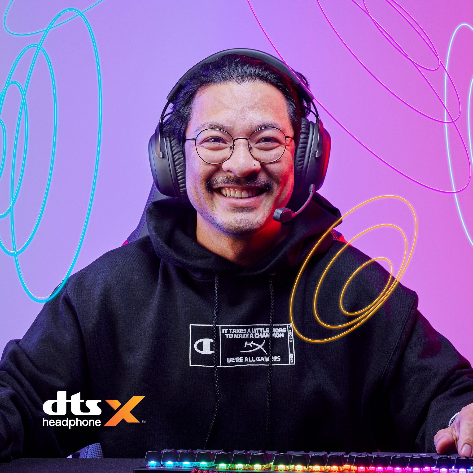 Casque sans fil HyperX Cloud III avec microphone, rouge