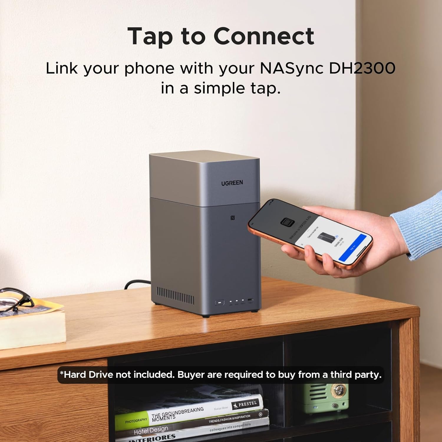 UGREEN DH2300 2-bay NAS ARM A72+A53 Diskless EU + HDMI Cable