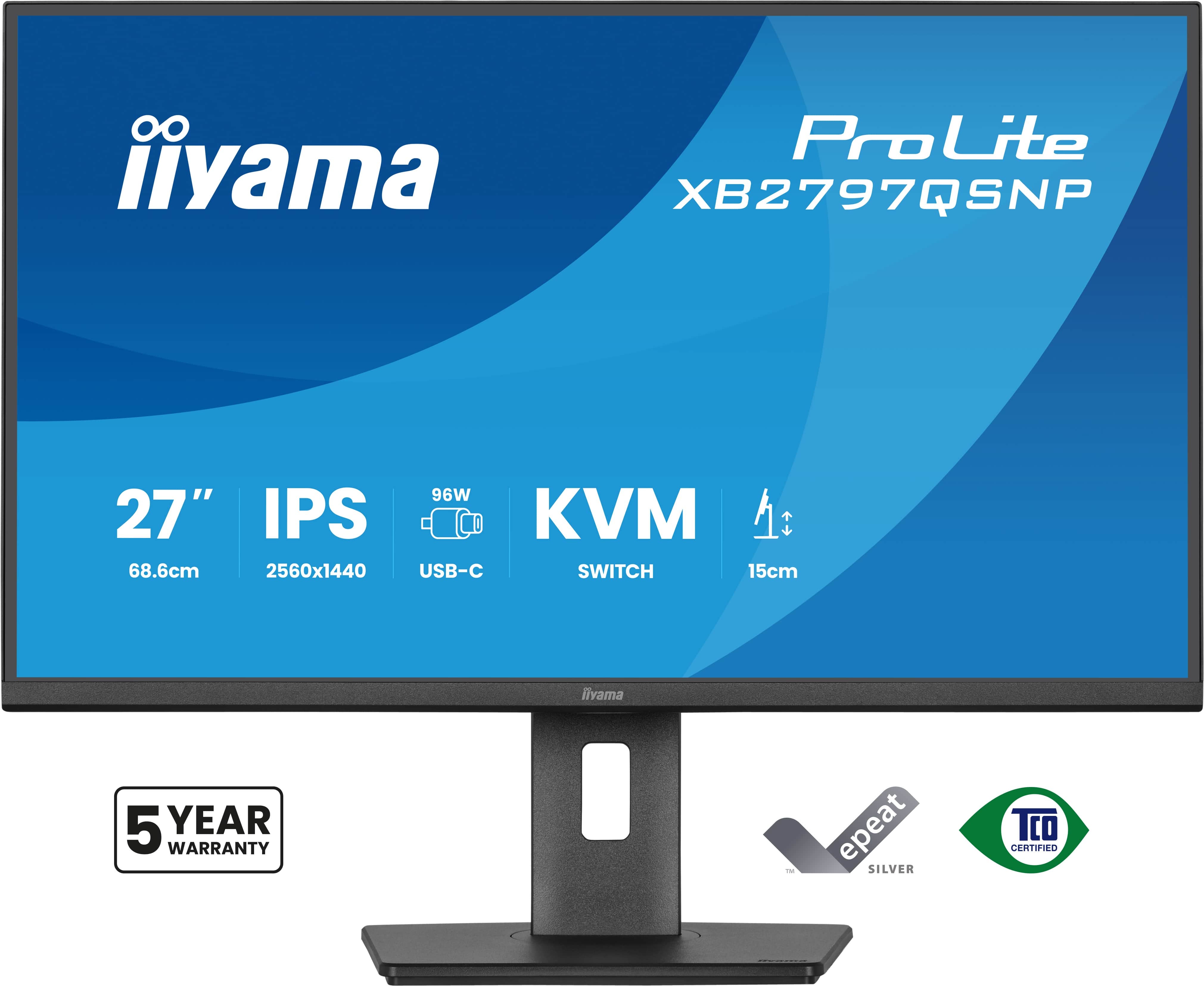27'' IPS QHD 75Hz puertos y KVM Pro Max