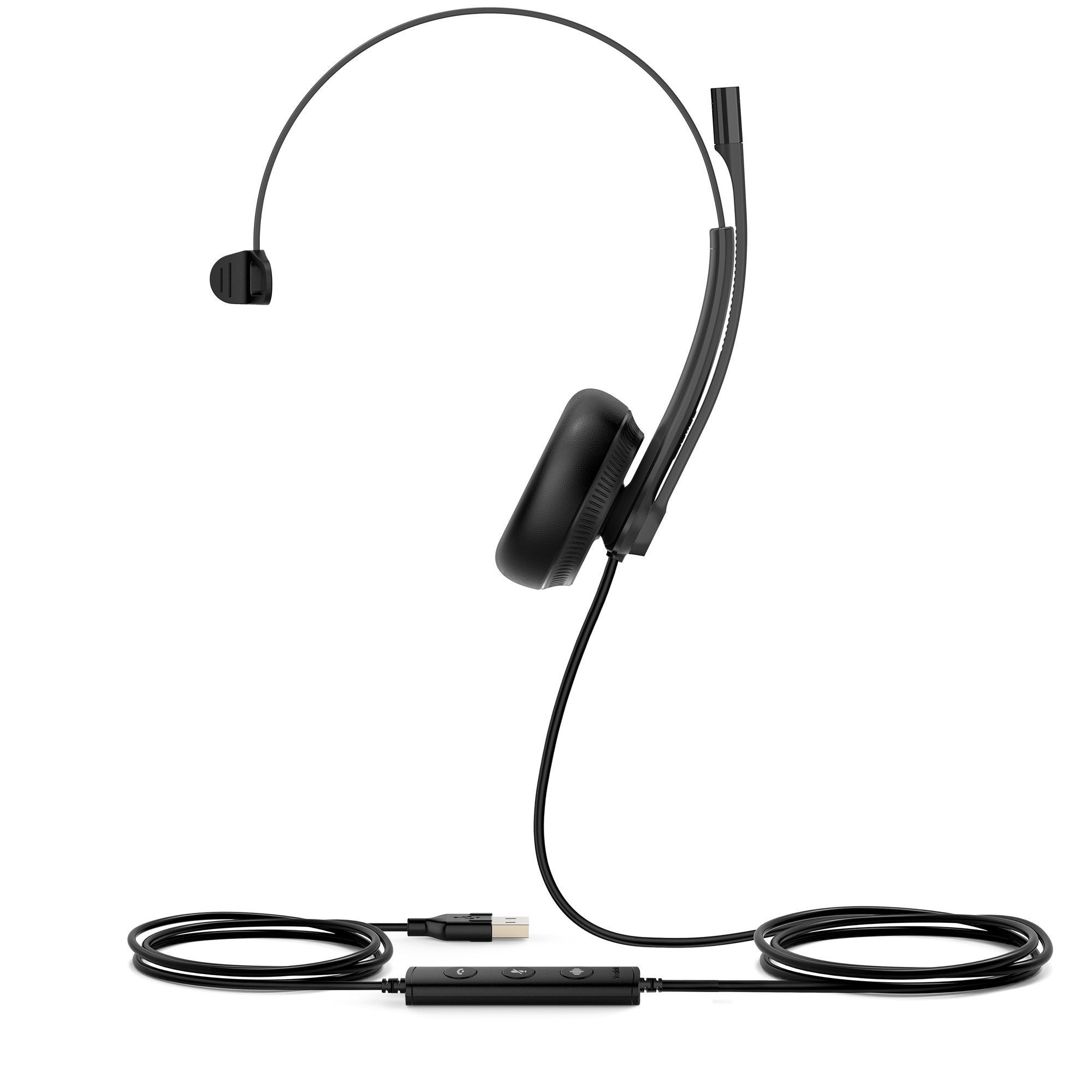 Yealink UH34 Mono UC Avec fil Arceau Bureau/Centre d'appels USB Type-A Noir