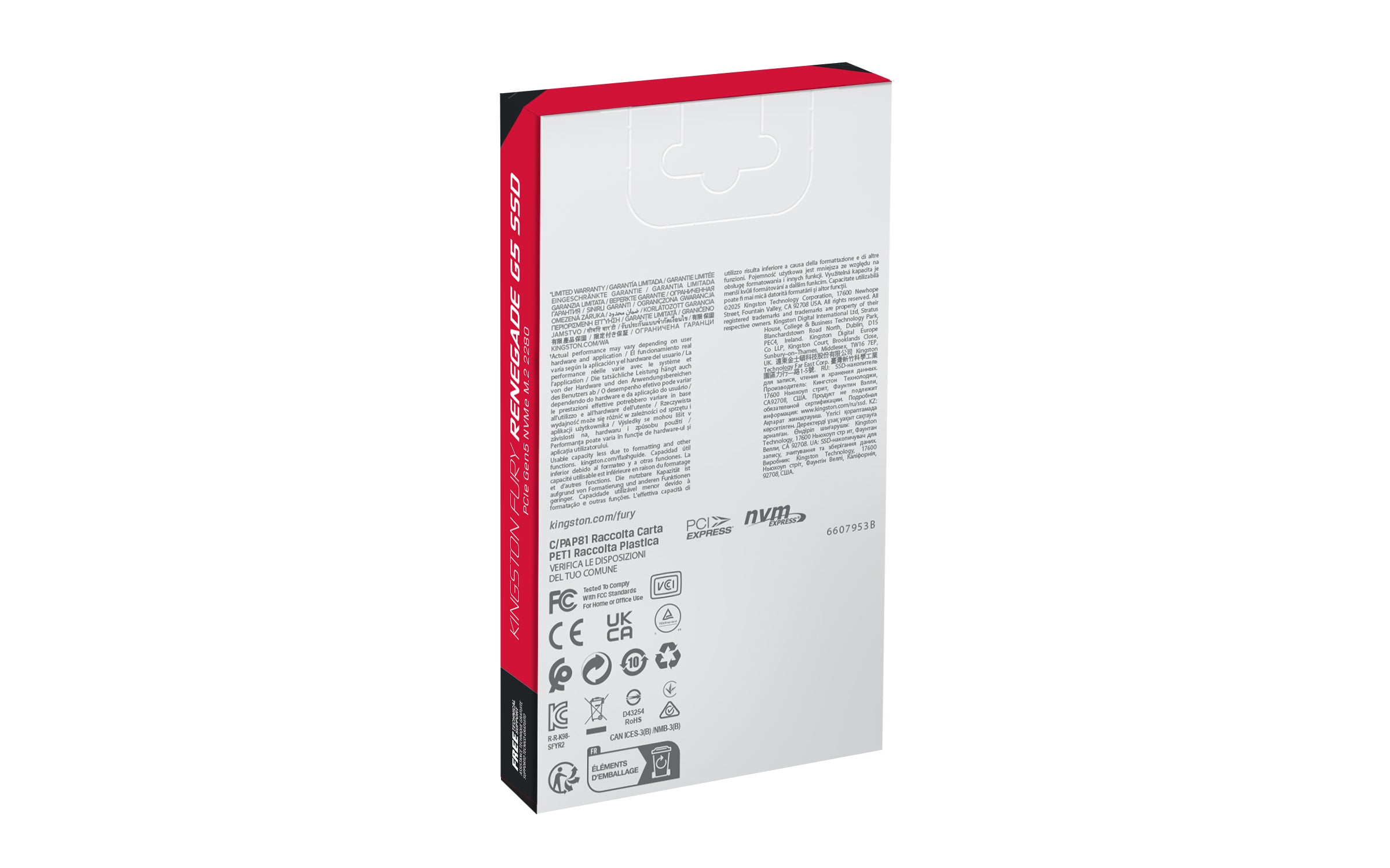 KINGSTON 8192Go Kingston FURY Renegade G5 PCIe 5.0 M.2 NVMe SSD