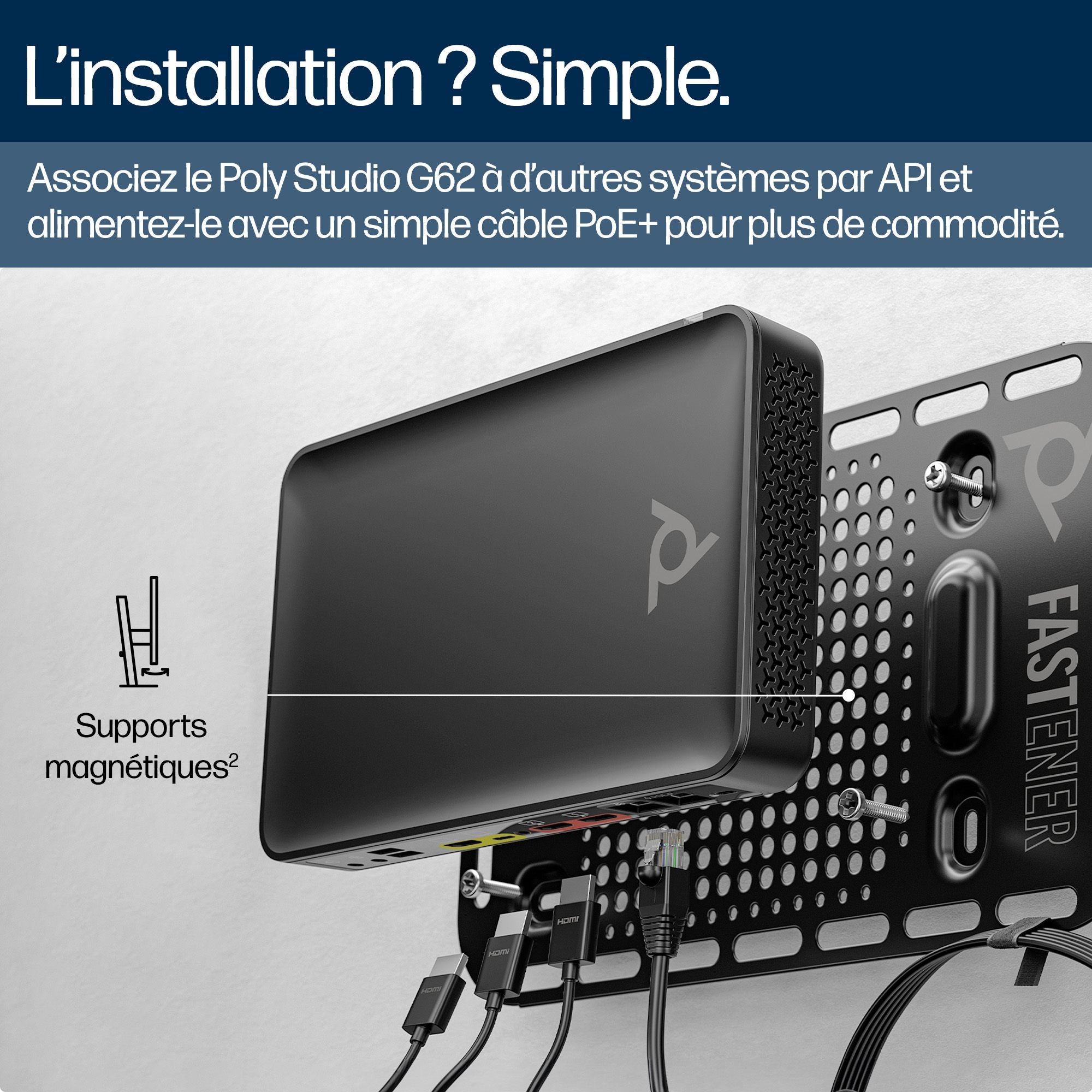 Poly Studio G62 PoE+Adpt GSA/TAA